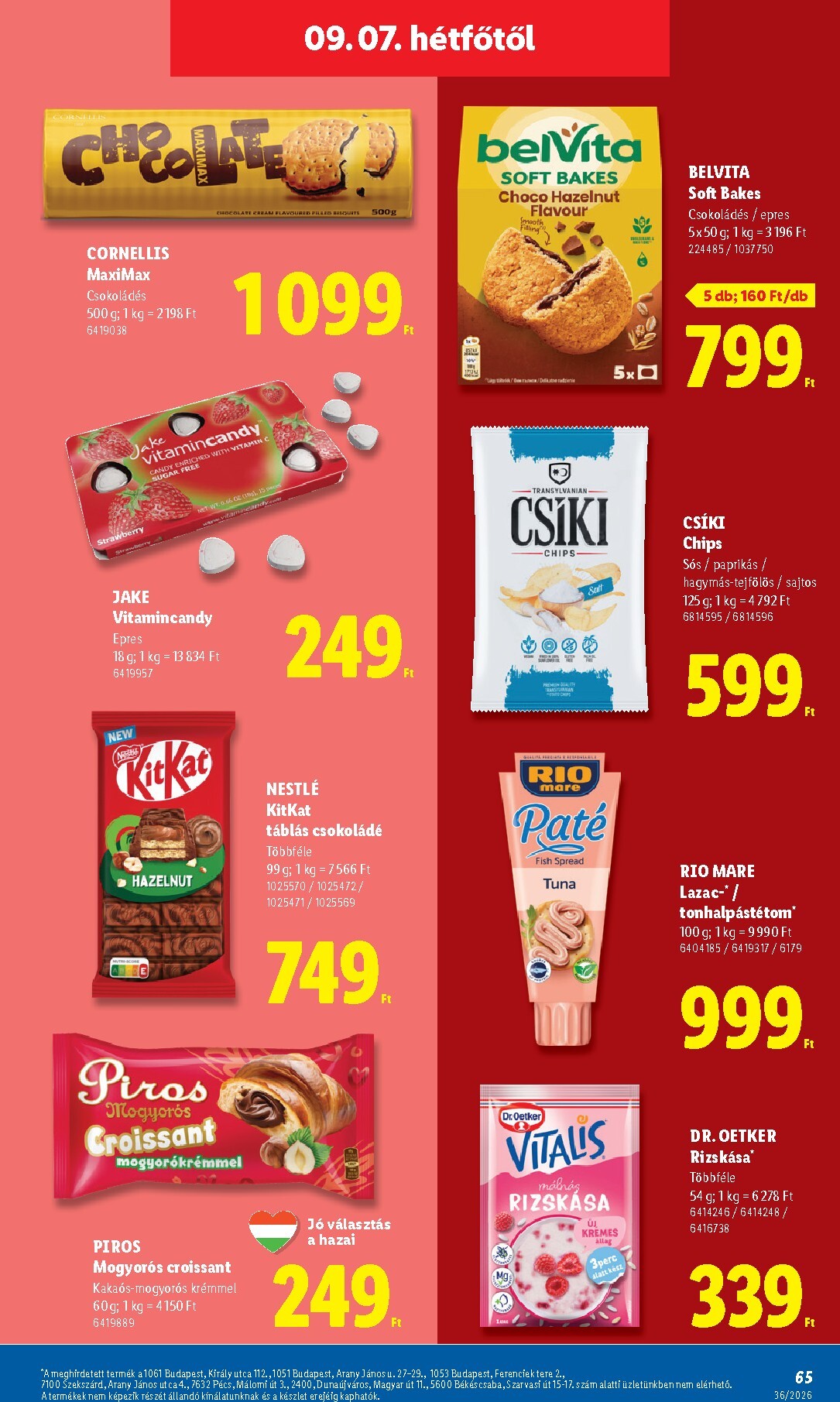 lidl - Aktuális Lidl szórólap érvényes csütörtöktől 2026.09.03.-től szerdától 2026.09.09.-ig - page: 65