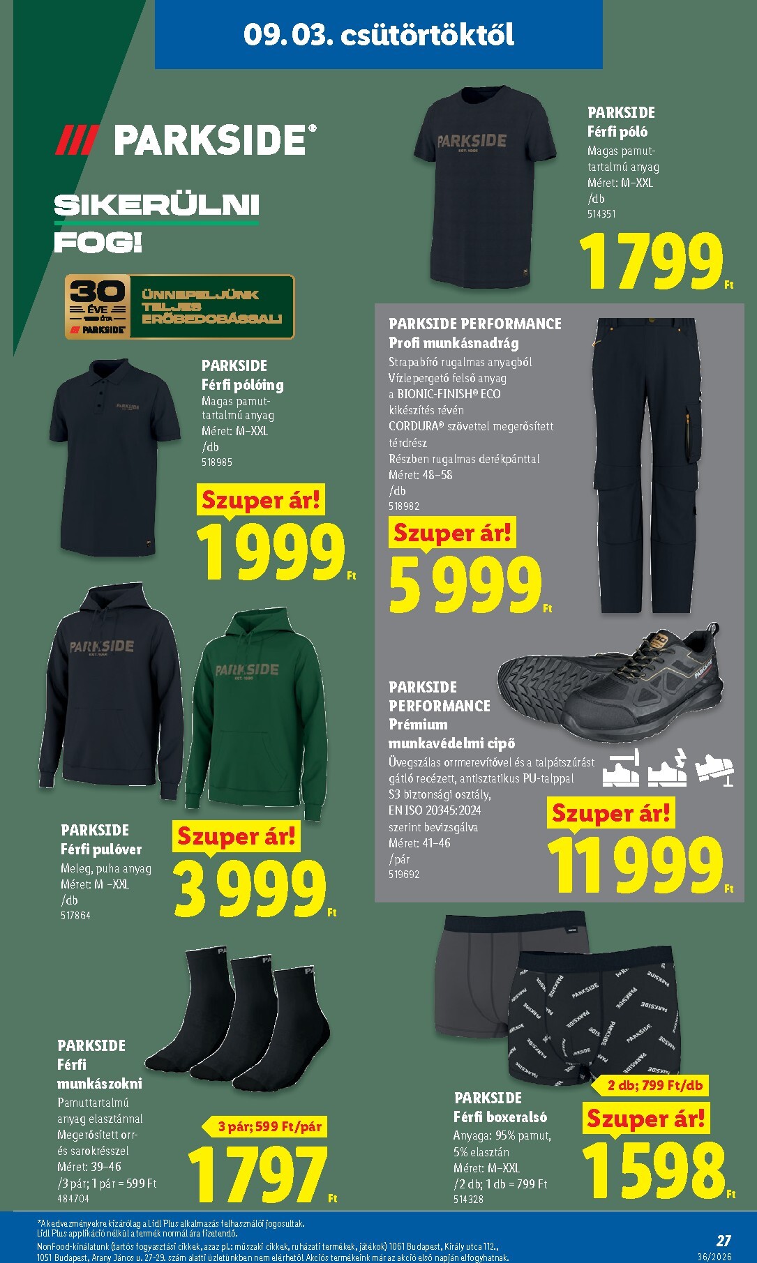 lidl - Aktuális Lidl szórólap érvényes csütörtöktől 2026.09.03.-től szerdától 2026.09.09.-ig - page: 27