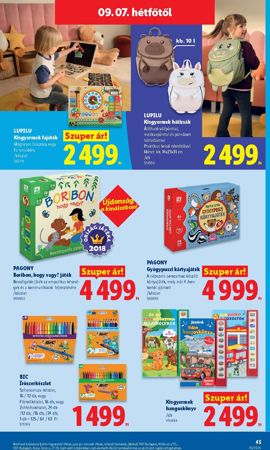lidl - Aktuális Lidl szórólap érvényes csütörtöktől 2026.09.03.-től szerdától 2026.09.09.-ig - page: 45