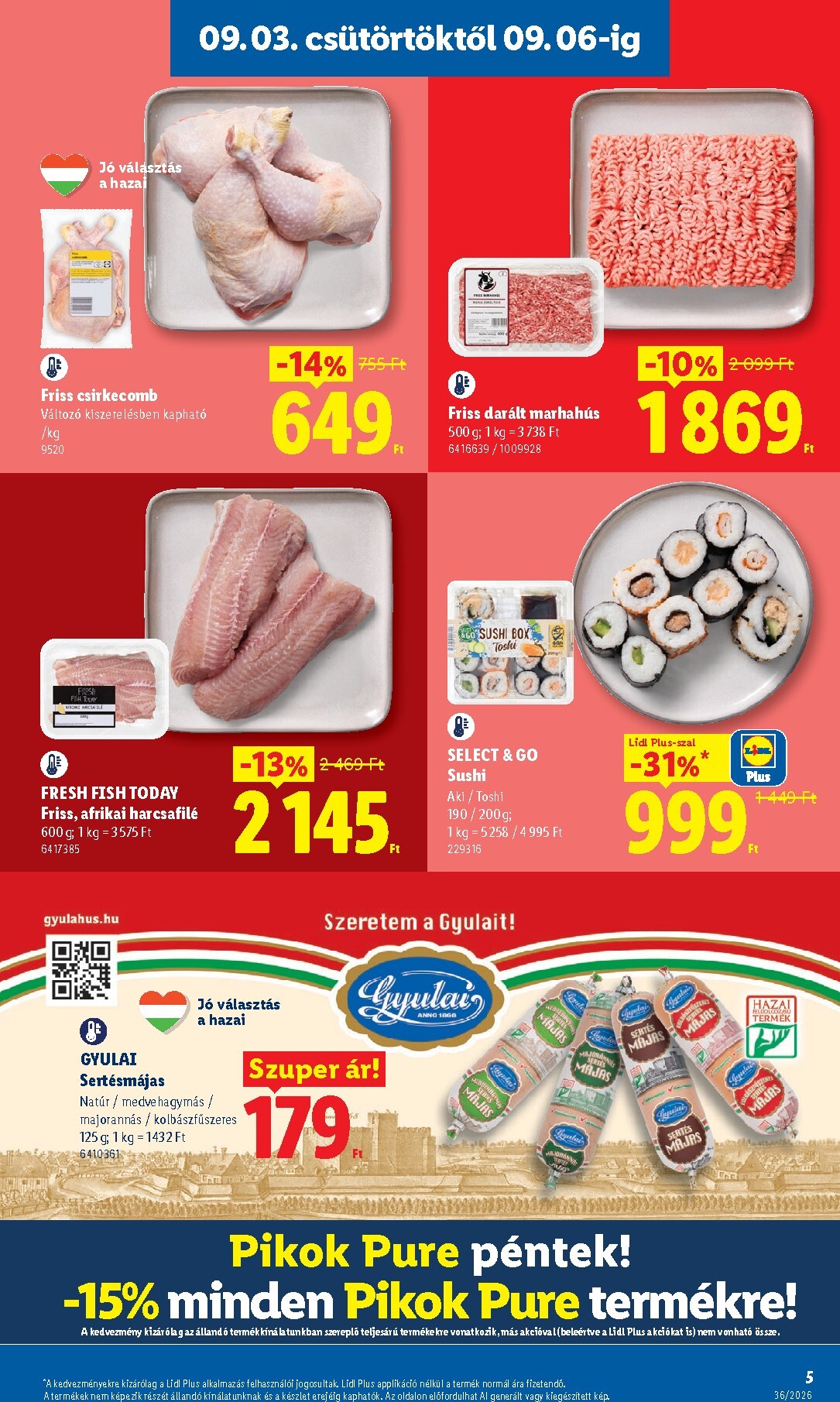lidl - Aktuális Lidl szórólap érvényes csütörtöktől 2026.09.03.-től szerdától 2026.09.09.-ig - page: 5