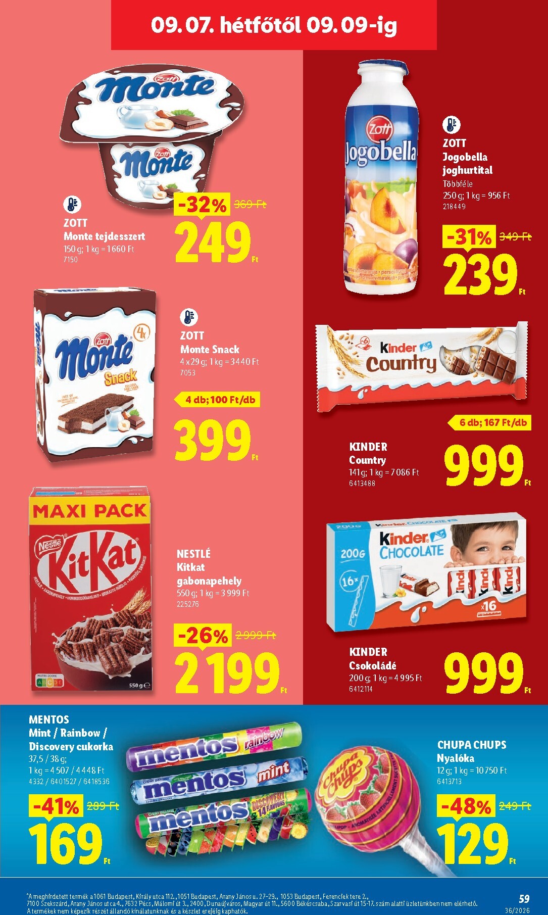lidl - Aktuális Lidl szórólap érvényes csütörtöktől 2026.09.03.-től szerdától 2026.09.09.-ig - page: 59