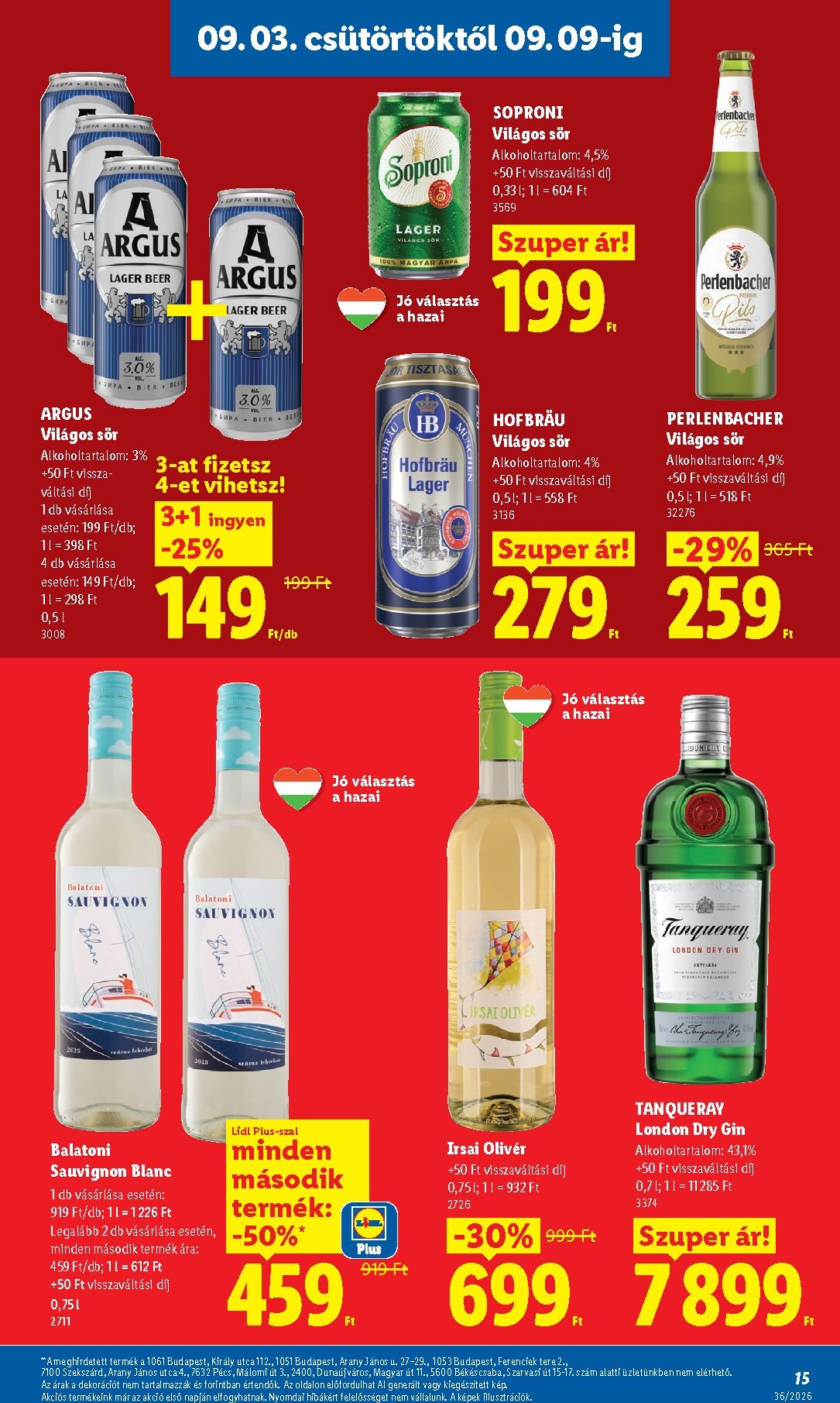 lidl - Aktuális Lidl szórólap érvényes csütörtöktől 2026.09.03.-től szerdától 2026.09.09.-ig - page: 15