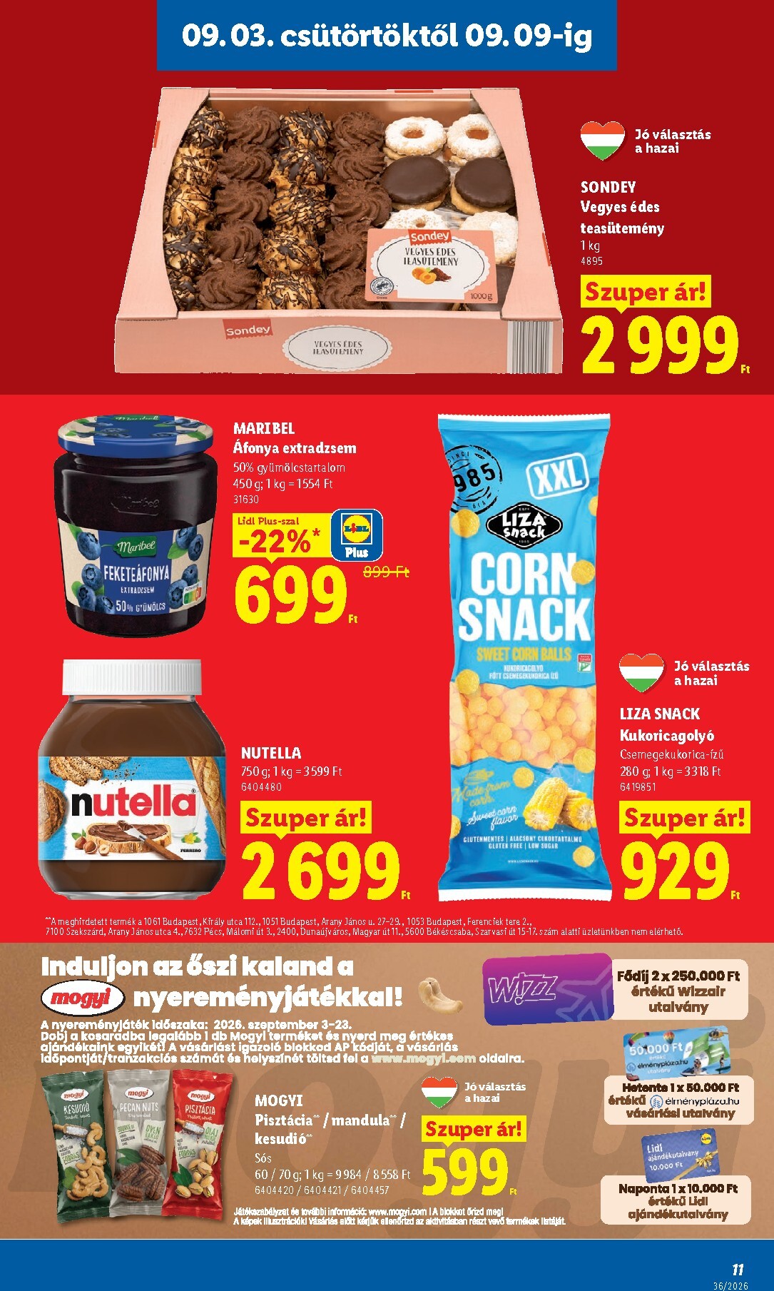 lidl - Aktuális Lidl szórólap érvényes csütörtöktől 2026.09.03.-től szerdától 2026.09.09.-ig - page: 11