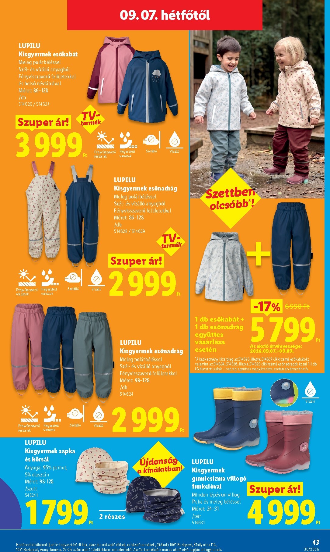 lidl - Aktuális Lidl szórólap érvényes csütörtöktől 2026.09.03.-től szerdától 2026.09.09.-ig - page: 43