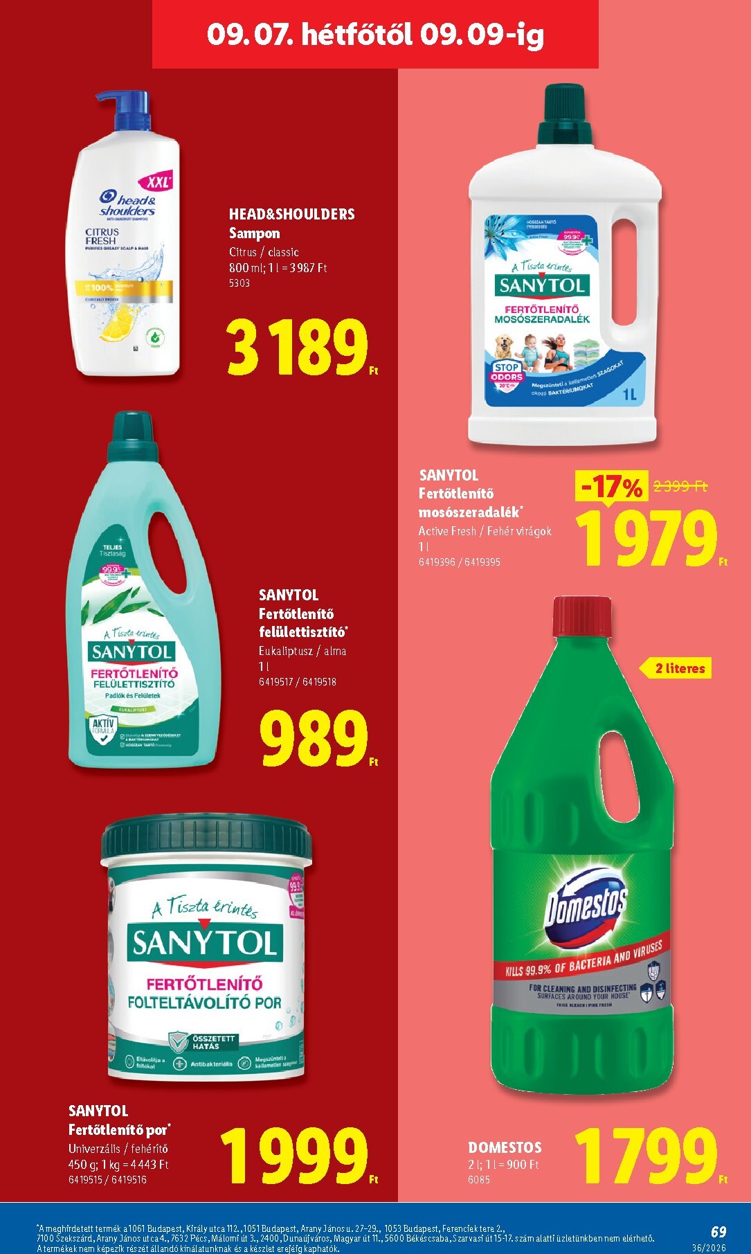 lidl - Aktuális Lidl szórólap érvényes csütörtöktől 2026.09.03.-től szerdától 2026.09.09.-ig - page: 69