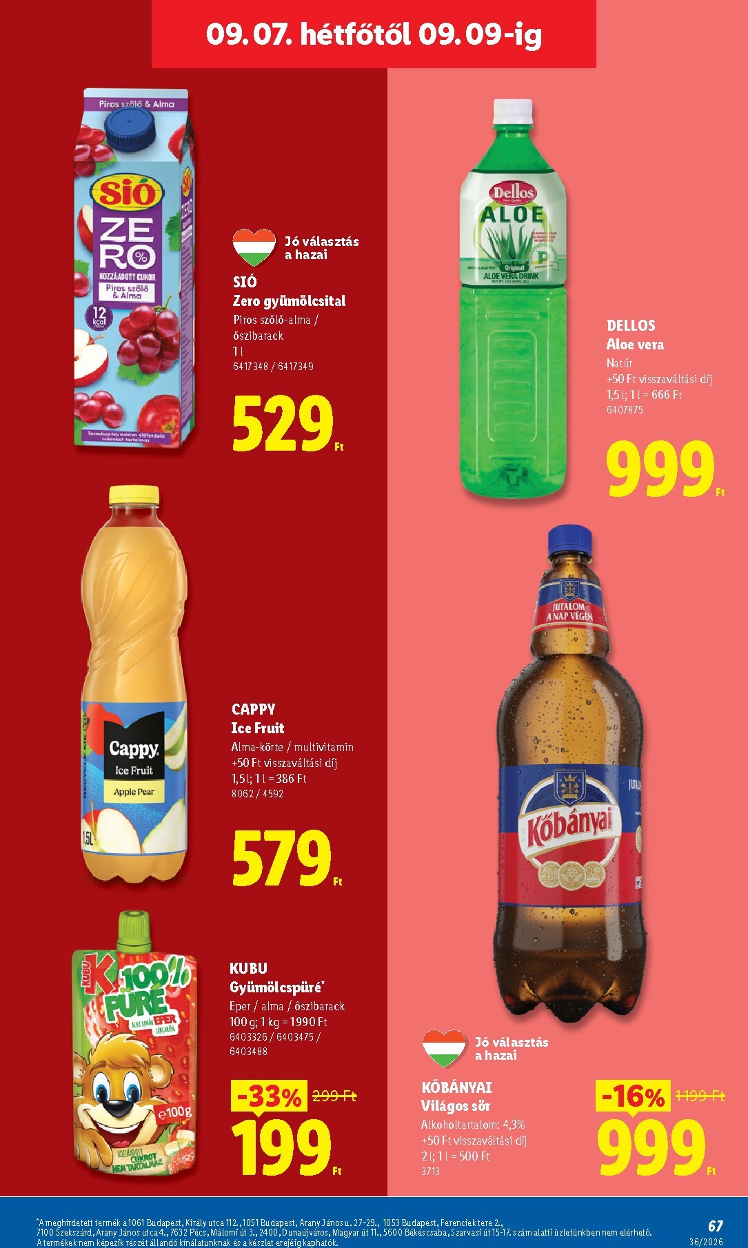 lidl - Aktuális Lidl szórólap érvényes csütörtöktől 2026.09.03.-től szerdától 2026.09.09.-ig - page: 67