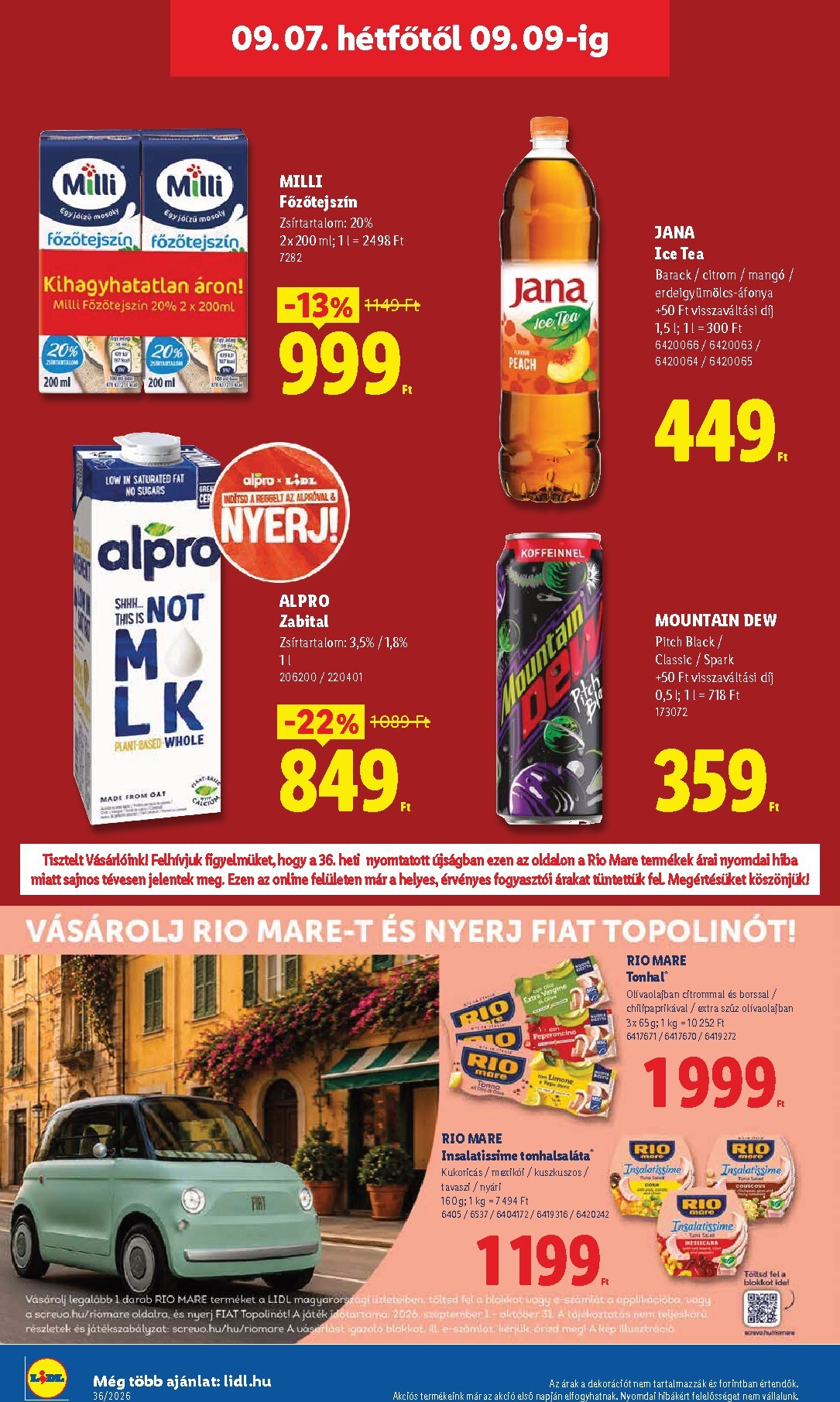 lidl - Aktuális Lidl szórólap érvényes csütörtöktől 2026.09.03.-től szerdától 2026.09.09.-ig - page: 62