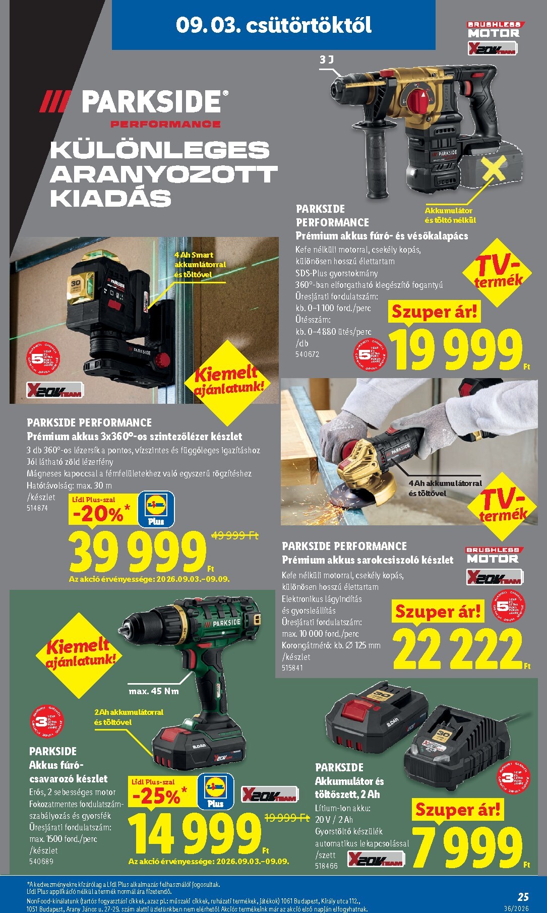 lidl - Aktuális Lidl szórólap érvényes csütörtöktől 2026.09.03.-től szerdától 2026.09.09.-ig - page: 25