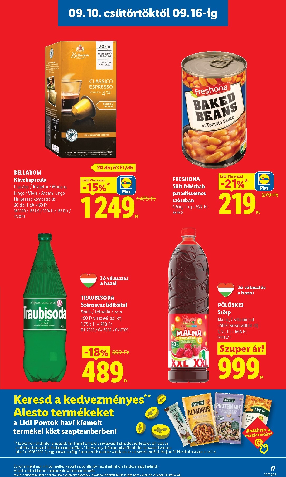 lidl - Lidl hirdetmény a következő hétre csütörtöktől 2026.09.10.-tól szerdától 2026.09.16.-ig - page: 17