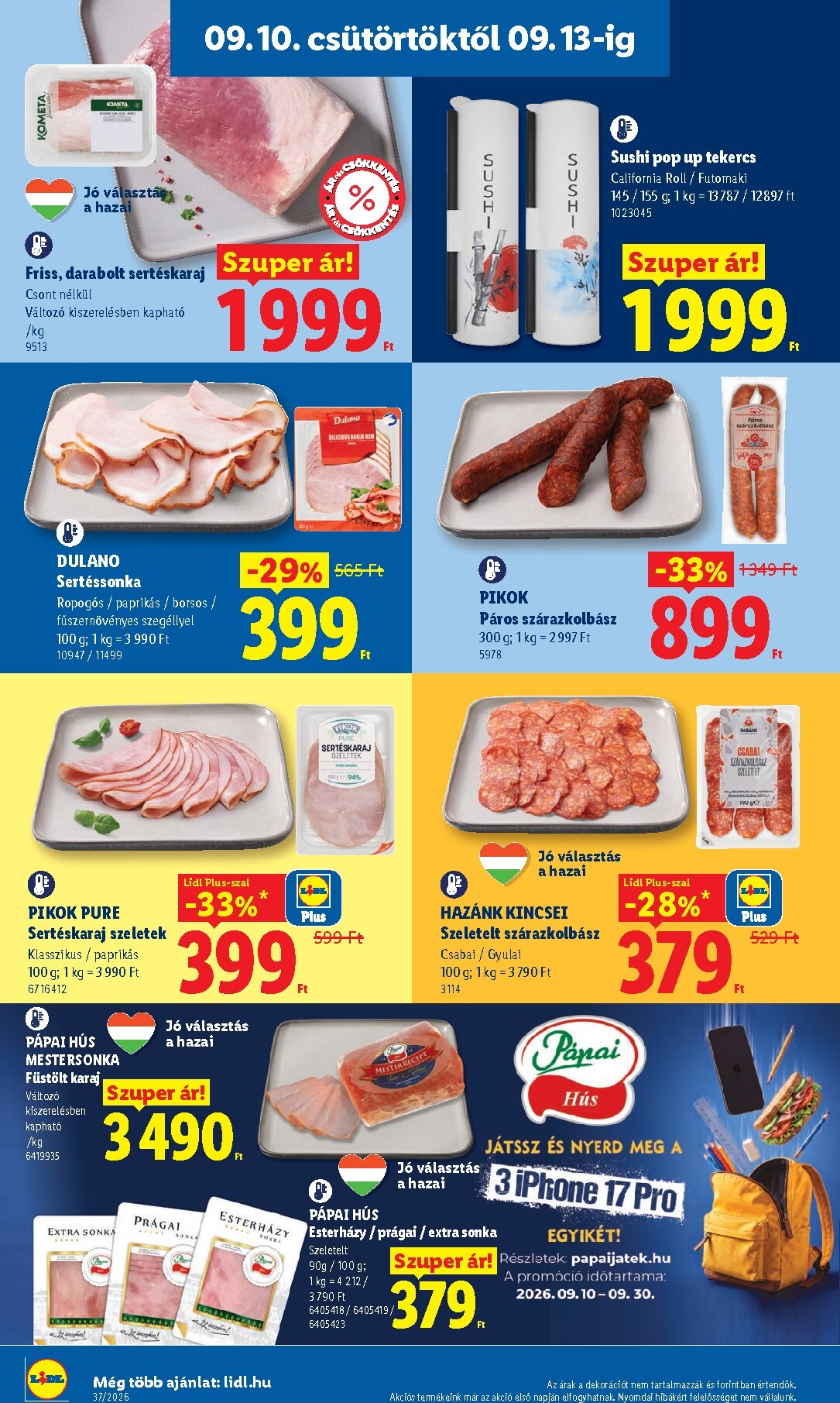 lidl - Lidl hirdetmény a következő hétre csütörtöktől 2026.09.10.-tól szerdától 2026.09.16.-ig - page: 6