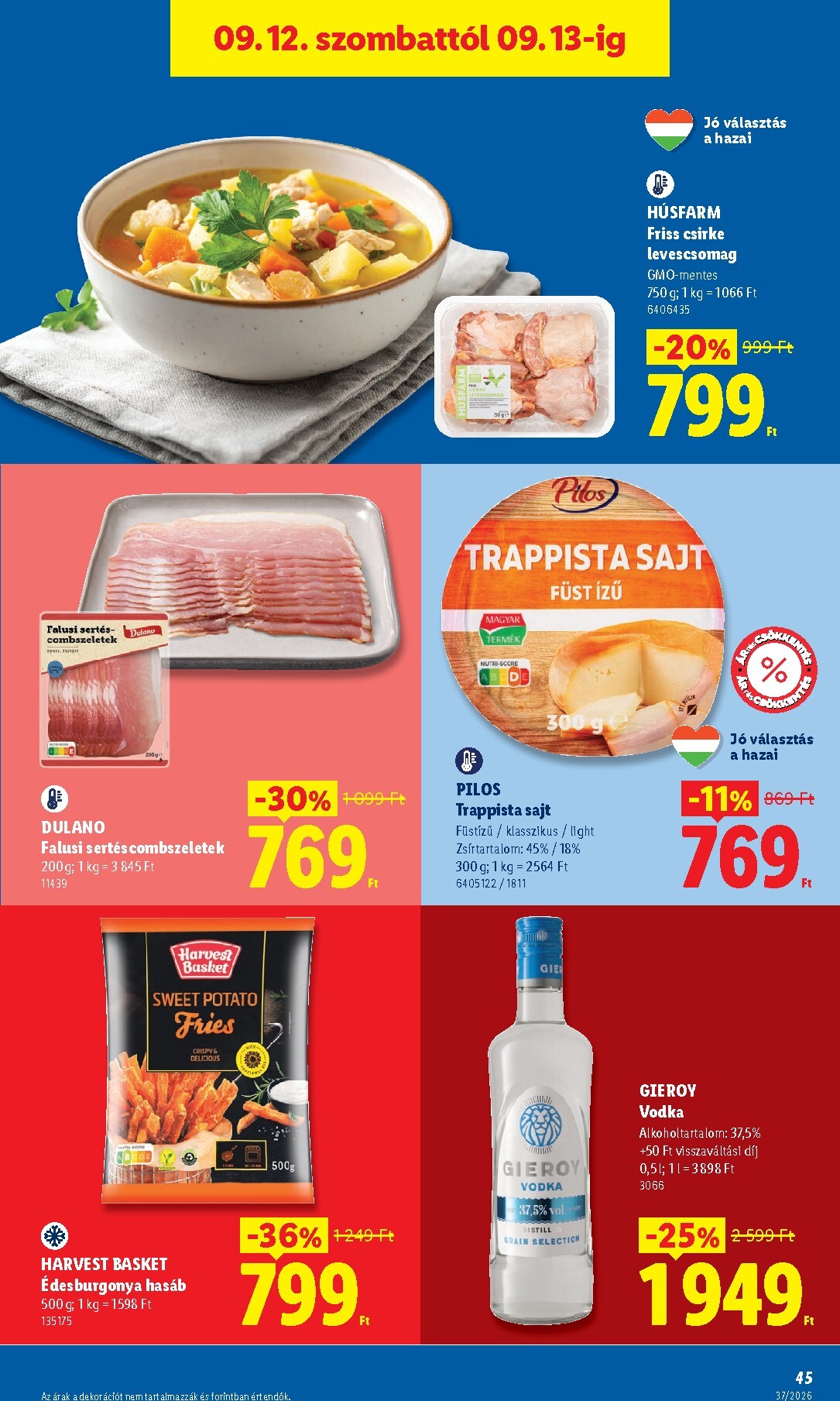 lidl - Lidl hirdetmény a következő hétre csütörtöktől 2026.09.10.-tól szerdától 2026.09.16.-ig - page: 45