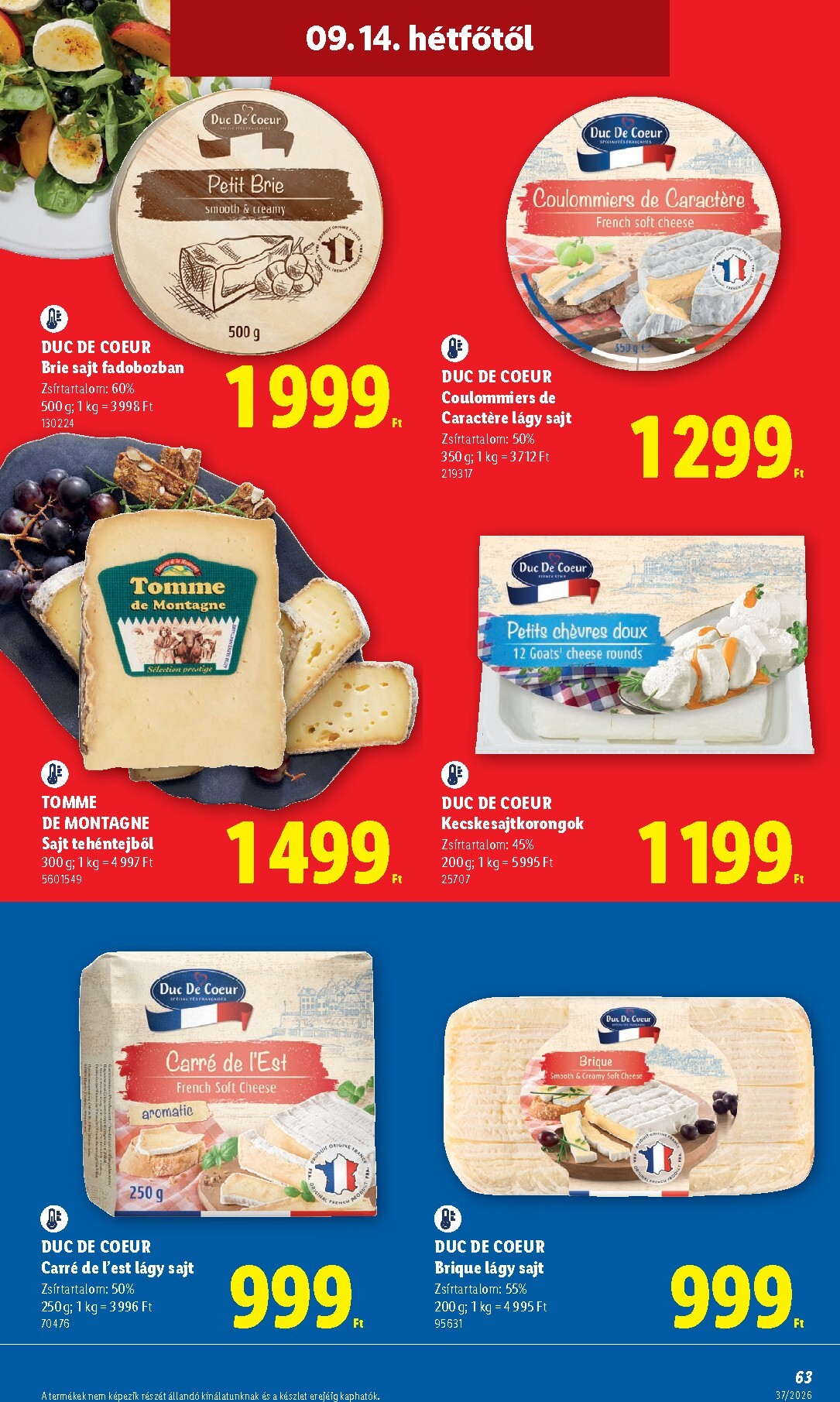 lidl - Lidl hirdetmény a következő hétre csütörtöktől 2026.09.10.-tól szerdától 2026.09.16.-ig - page: 63