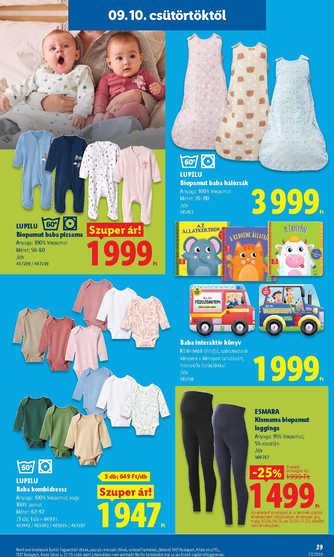 lidl - Lidl hirdetmény a következő hétre csütörtöktől 2026.09.10.-tól szerdától 2026.09.16.-ig - page: 39