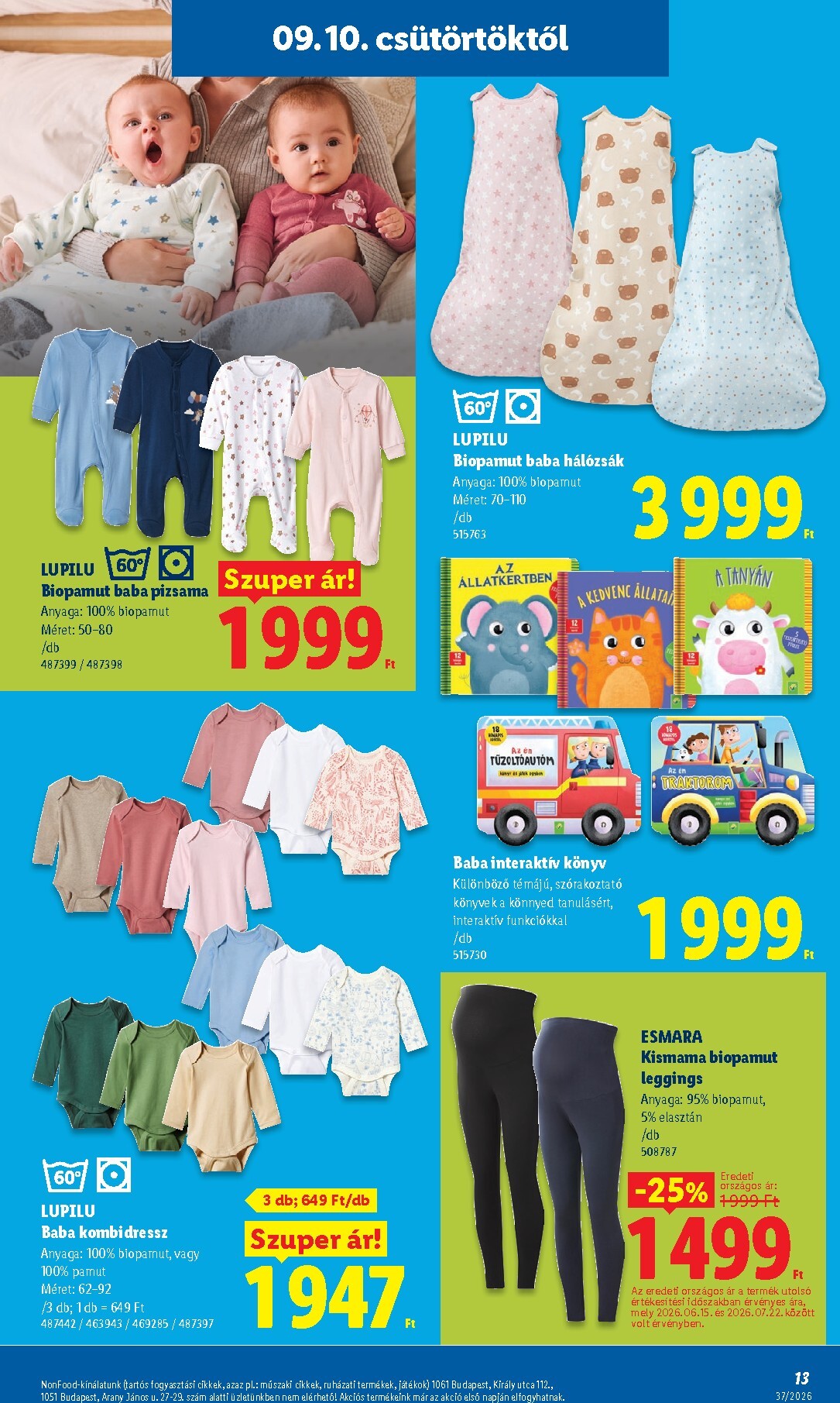 lidl - Lidl - Nonfood hirdetmény a következő hétre csütörtöktől 2026.09.10.-tól szerdától 2026.09.16.-ig - page: 13