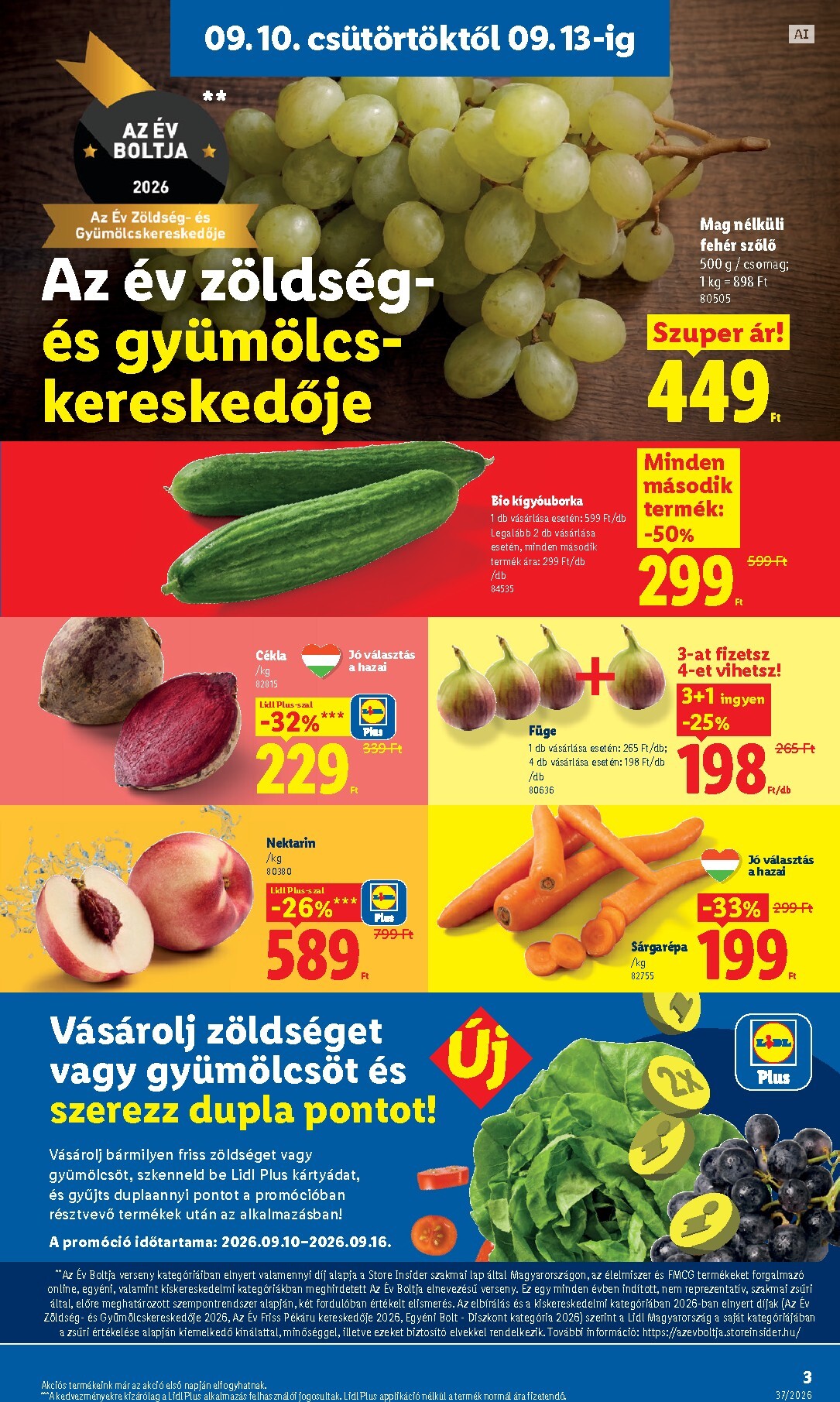 lidl - Aktuális Lidl szórólap érvényes csütörtöktől 2026.09.10.-től szerdától 2026.09.16.-ig - page: 3