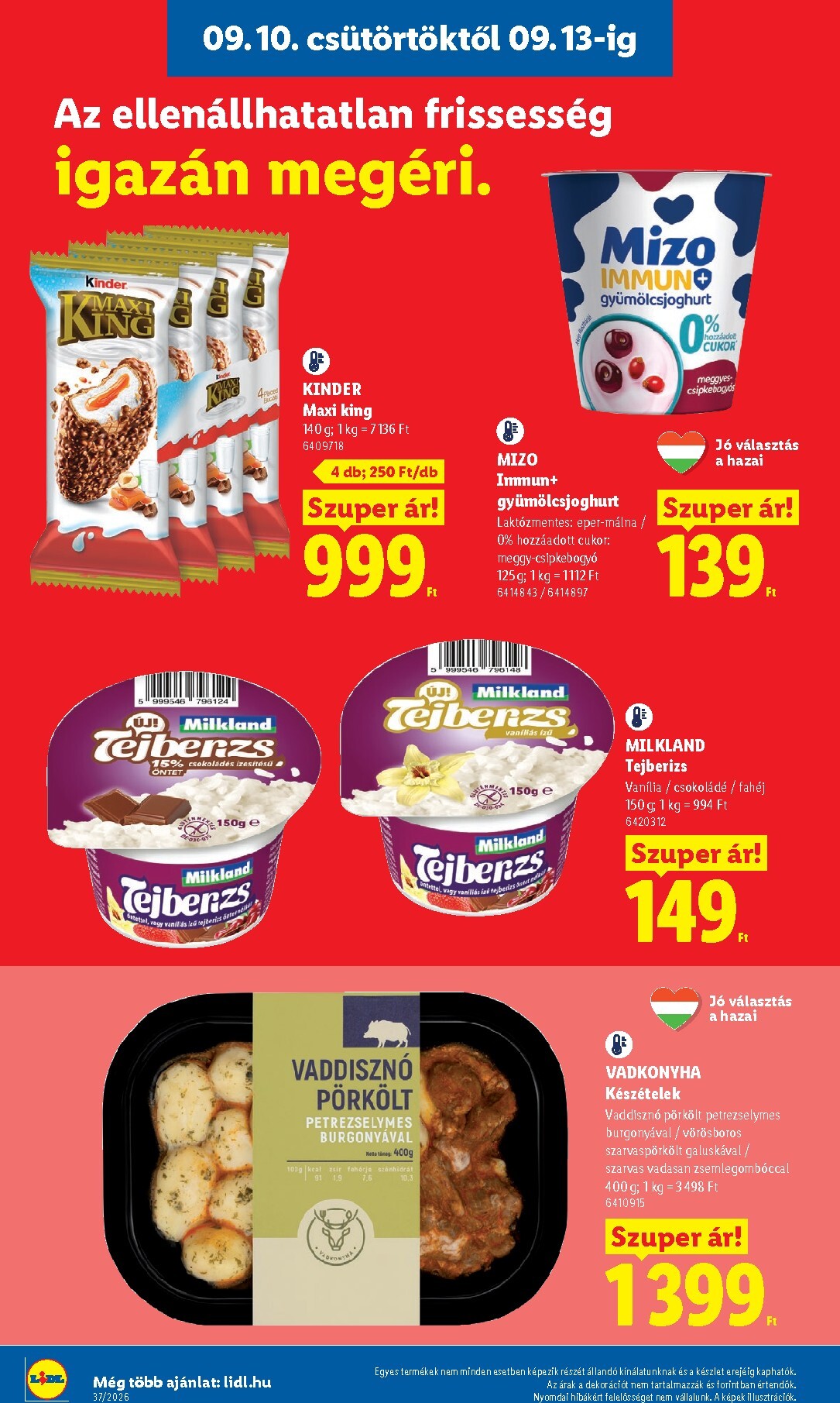 lidl - Aktuális Lidl szórólap érvényes csütörtöktől 2026.09.10.-től szerdától 2026.09.16.-ig - page: 10