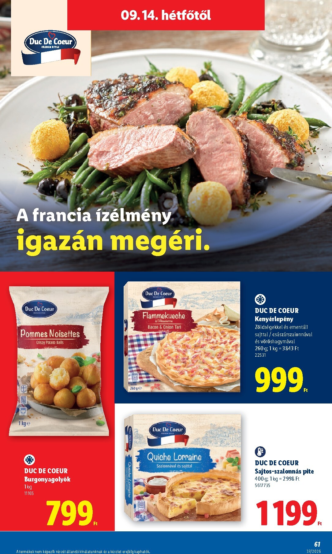 lidl - Aktuális Lidl szórólap érvényes csütörtöktől 2026.09.10.-től szerdától 2026.09.16.-ig - page: 61