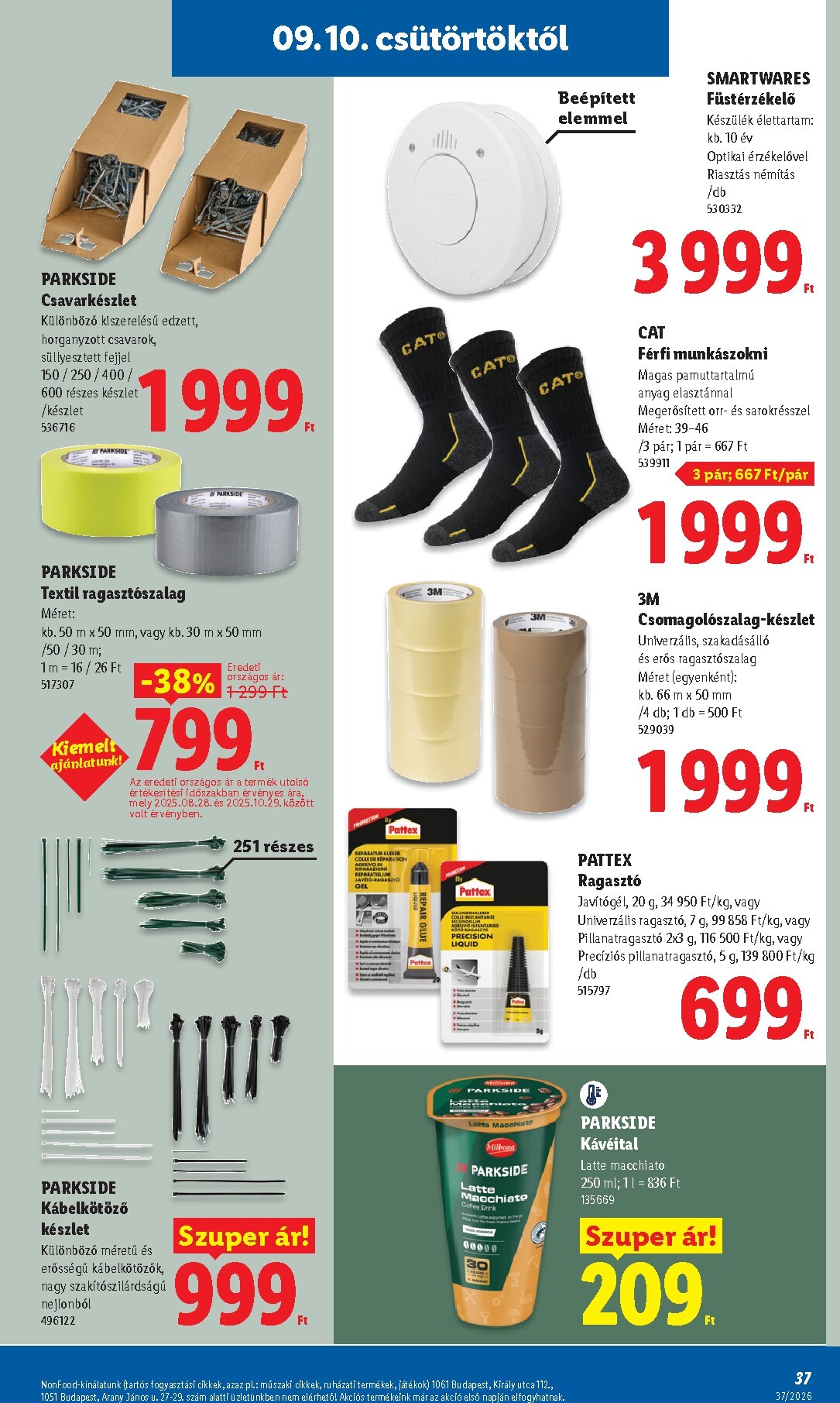 lidl - Aktuális Lidl szórólap érvényes csütörtöktől 2026.09.10.-től szerdától 2026.09.16.-ig - page: 37