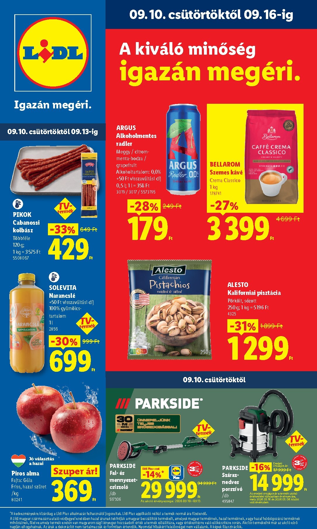 lidl - Aktuális Lidl szórólap érvényes csütörtöktől 2026.09.10.-től szerdától 2026.09.16.-ig