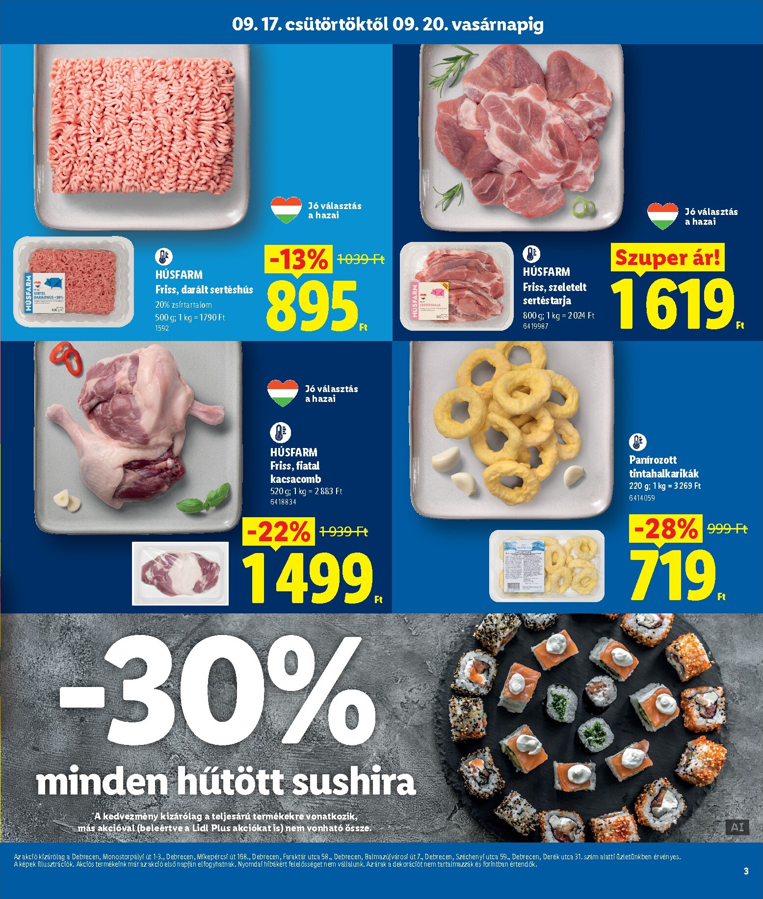 lidl - Lidl - Debrecen hirdetmény a következő hétre csütörtöktől 2026.09.17.-tól vasárnaptól 2026.09.20.-ig - page: 3