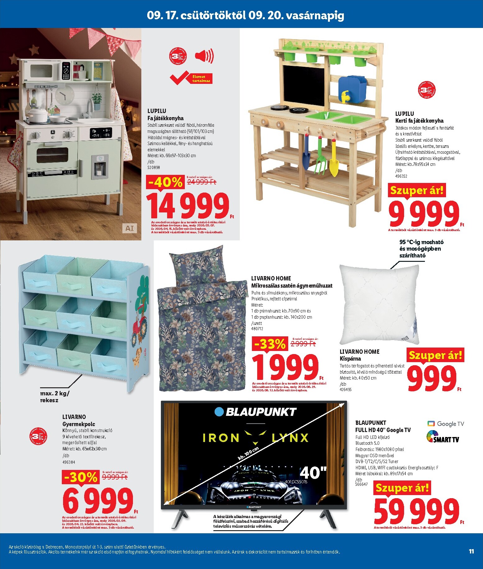 lidl - Lidl - Debrecen hirdetmény a következő hétre csütörtöktől 2026.09.17.-tól vasárnaptól 2026.09.20.-ig - page: 11