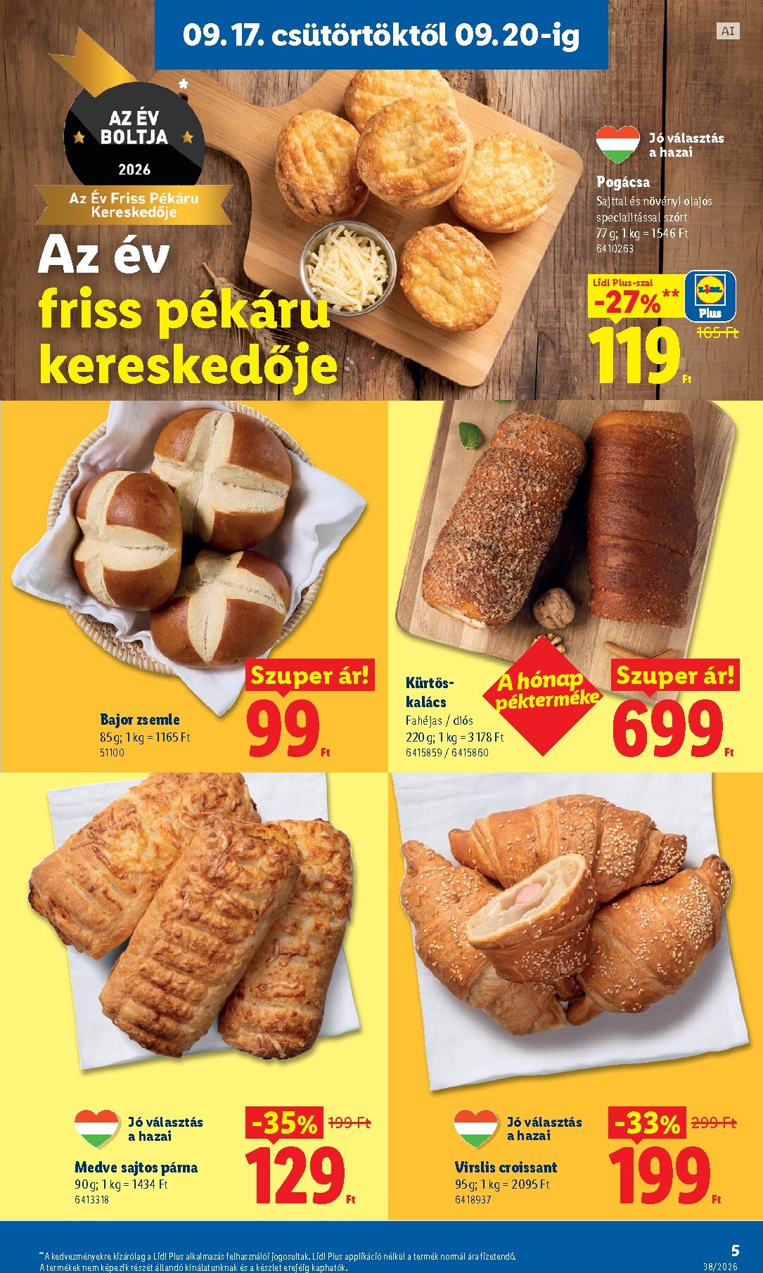 lidl - Lidl hirdetmény a következő hétre csütörtöktől 2026.09.17.-tól szerdától 2026.09.23.-ig - page: 5