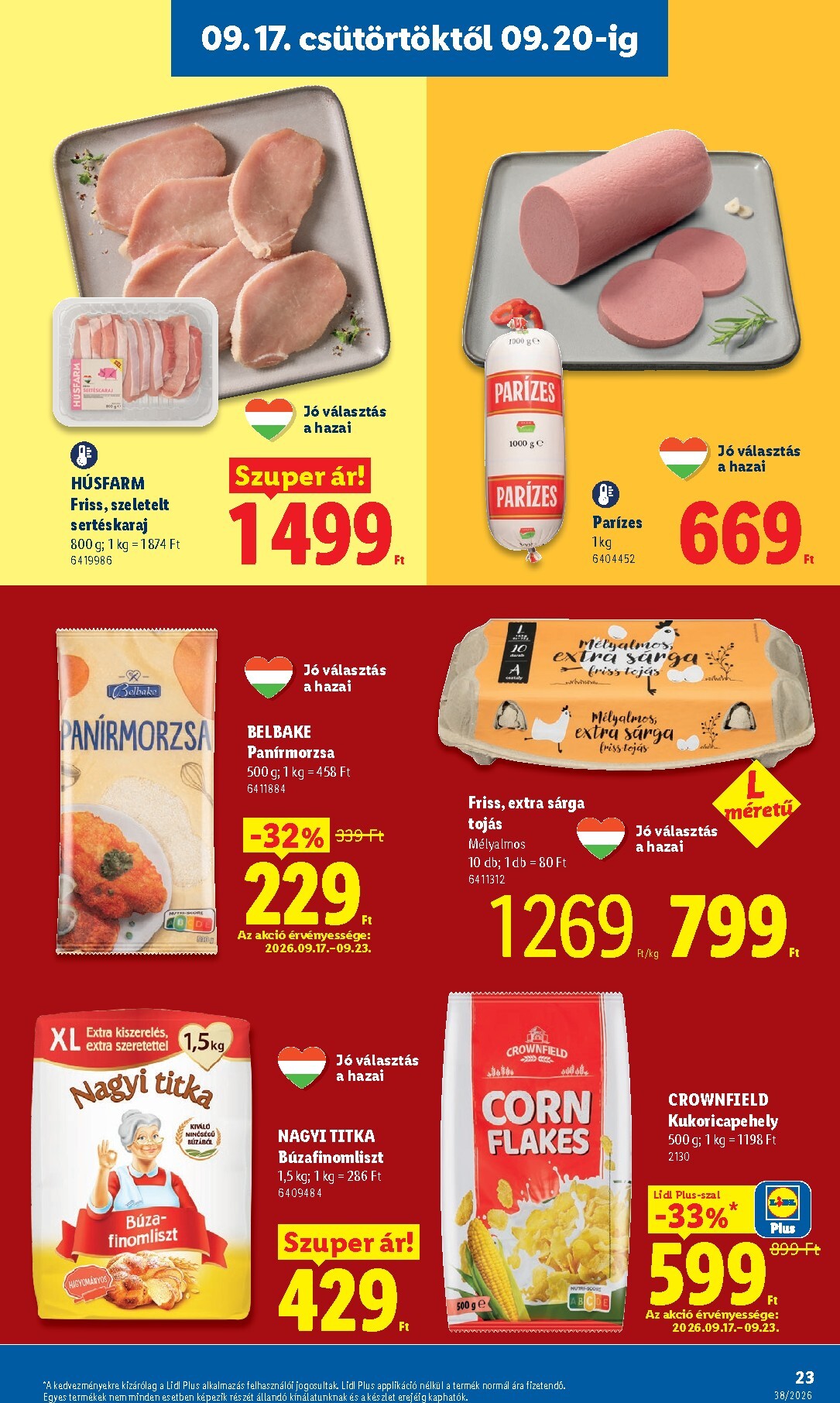 lidl - Lidl hirdetmény a következő hétre csütörtöktől 2026.09.17.-tól szerdától 2026.09.23.-ig - page: 23