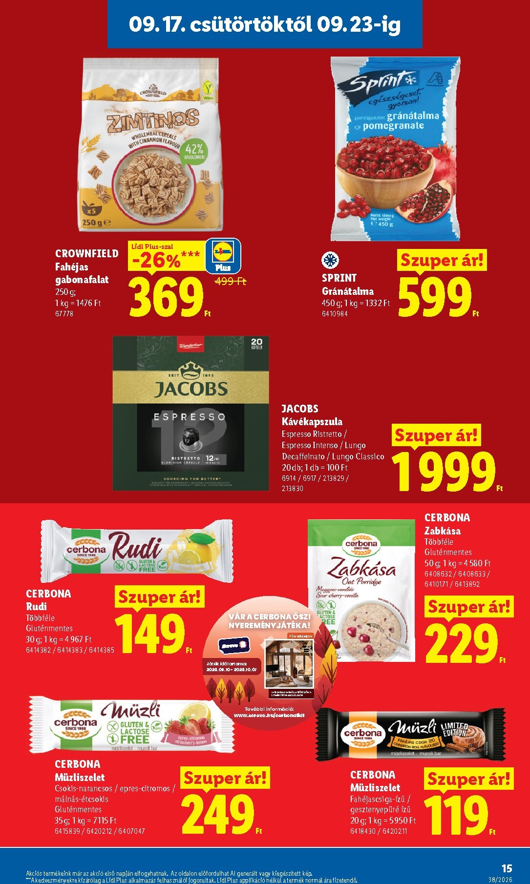 lidl - Lidl hirdetmény a következő hétre csütörtöktől 2026.09.17.-tól szerdától 2026.09.23.-ig - page: 15