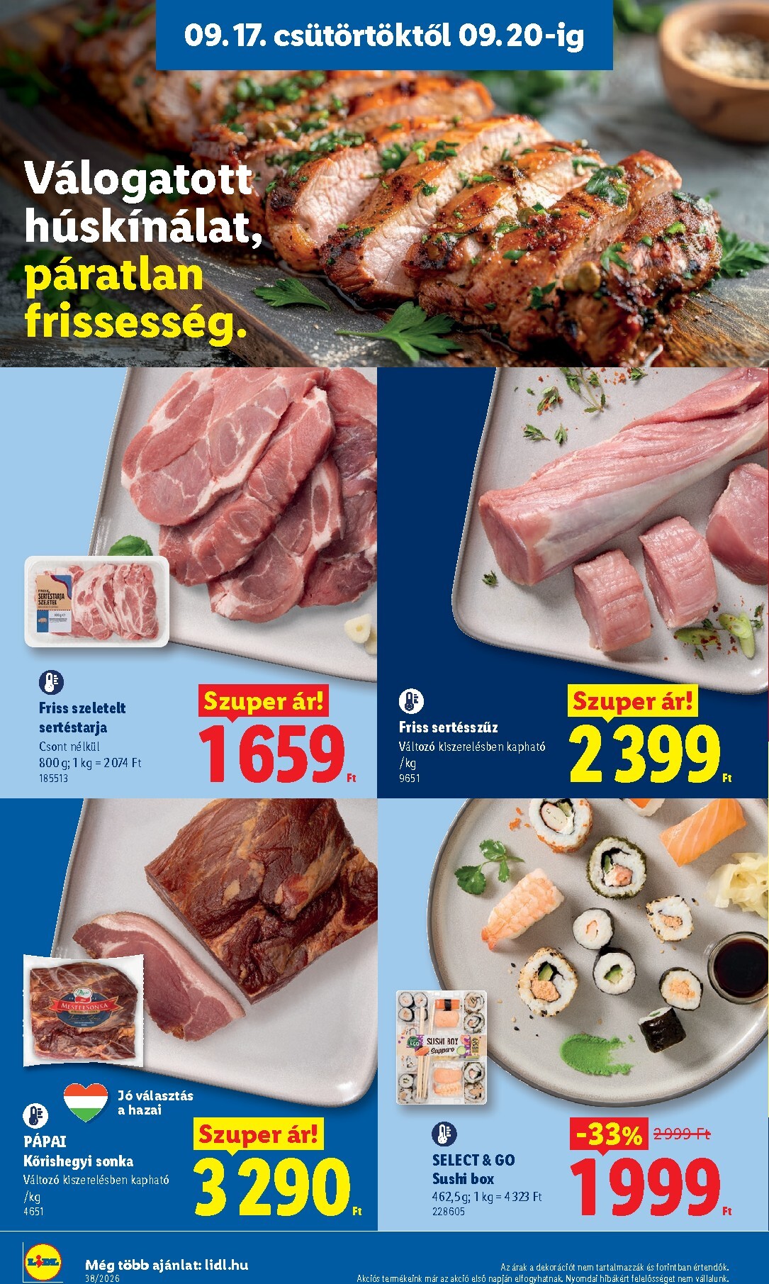 lidl - Lidl hirdetmény a következő hétre csütörtöktől 2026.09.17.-tól szerdától 2026.09.23.-ig - page: 6