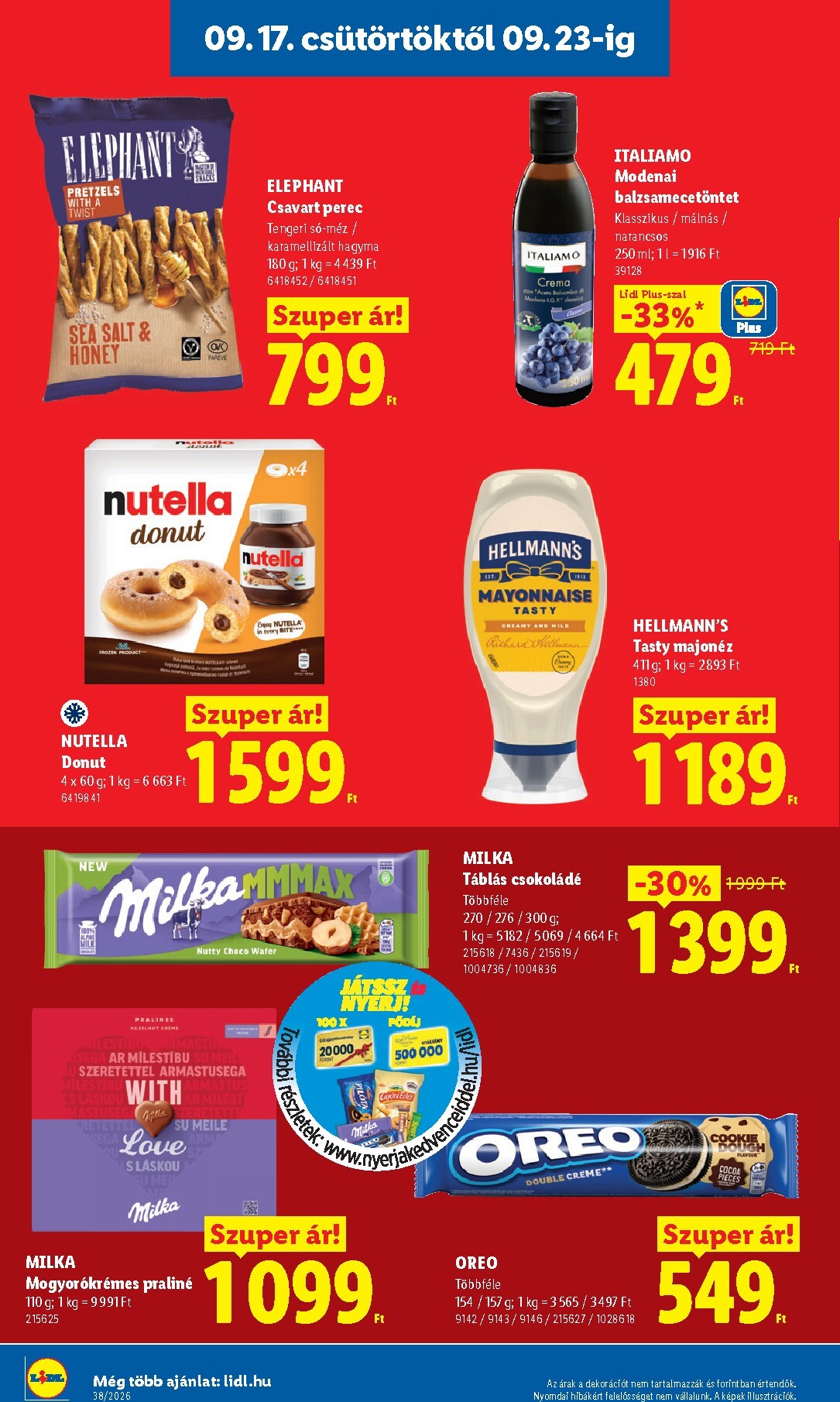 lidl - Lidl hirdetmény a következő hétre csütörtöktől 2026.09.17.-tól szerdától 2026.09.23.-ig - page: 16