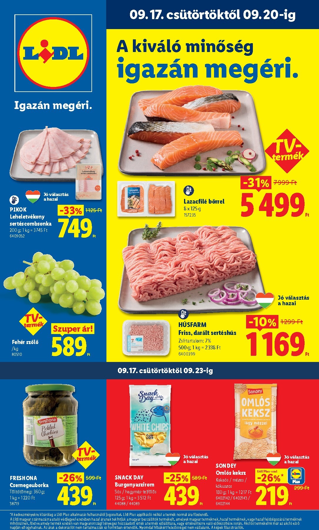 lidl - Lidl hirdetmény a következő hétre csütörtöktől 2026.09.17.-tól szerdától 2026.09.23.-ig