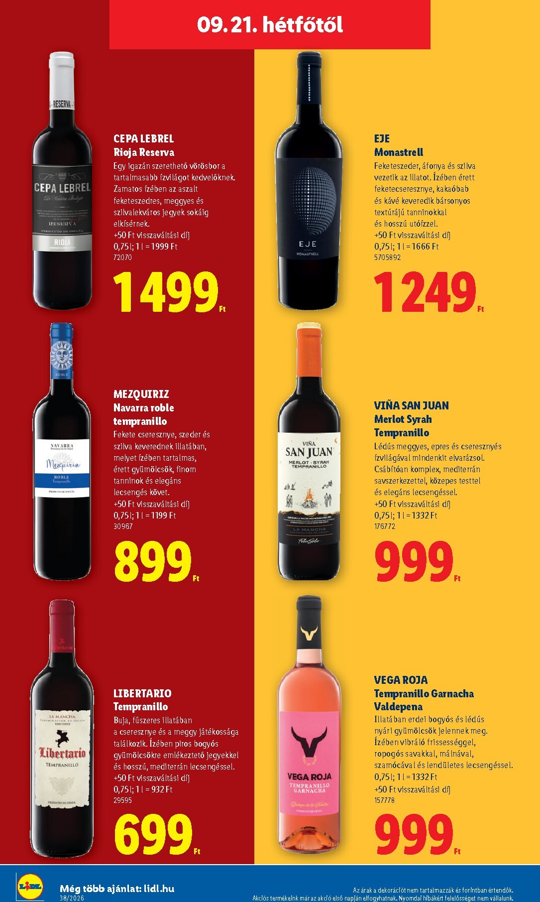 lidl - Lidl hirdetmény a következő hétre csütörtöktől 2026.09.17.-tól szerdától 2026.09.23.-ig - page: 68