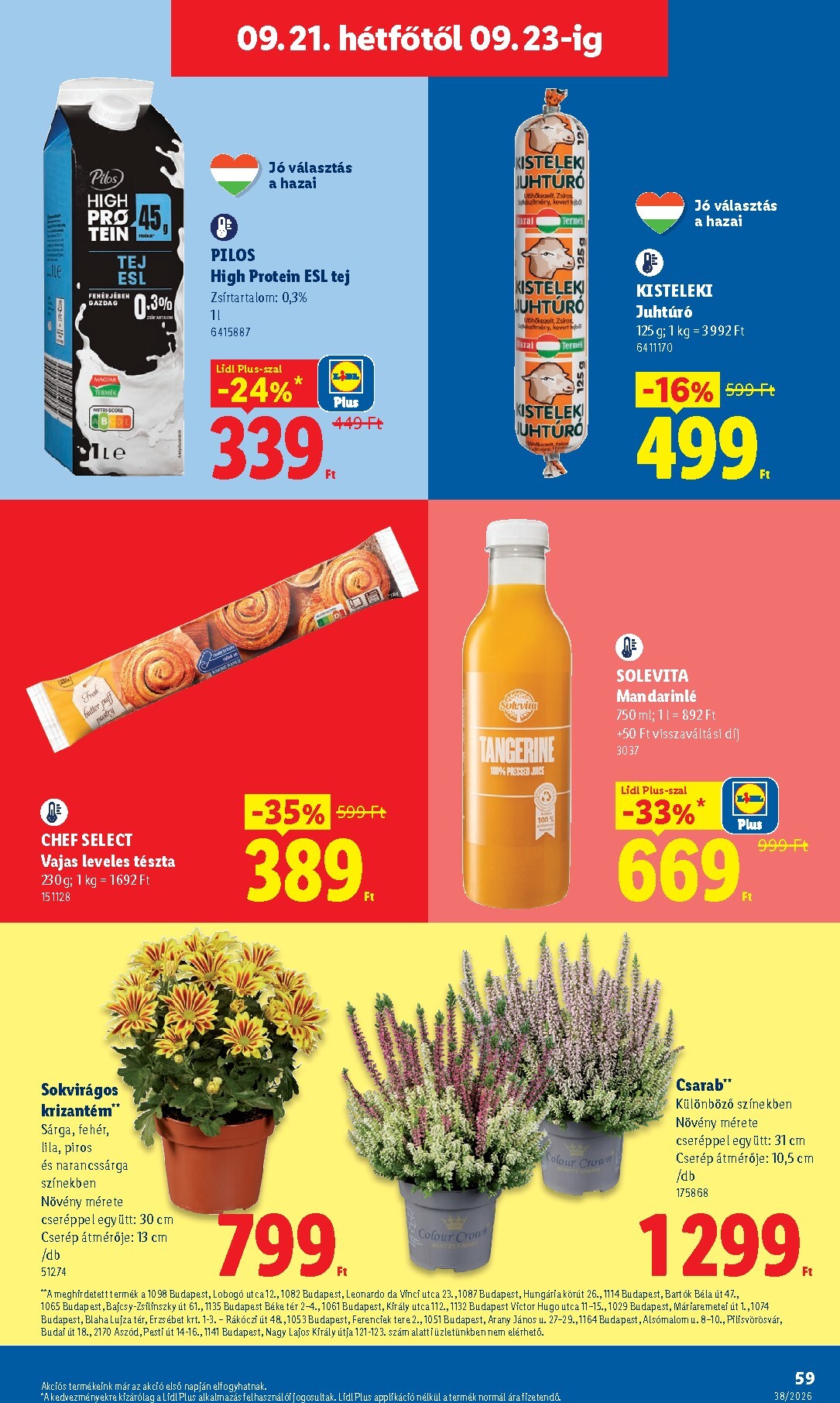 lidl - Lidl hirdetmény a következő hétre csütörtöktől 2026.09.17.-tól szerdától 2026.09.23.-ig - page: 59