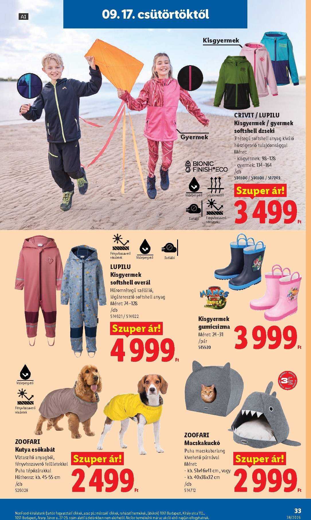 lidl - Lidl hirdetmény a következő hétre csütörtöktől 2026.09.17.-tól szerdától 2026.09.23.-ig - page: 33