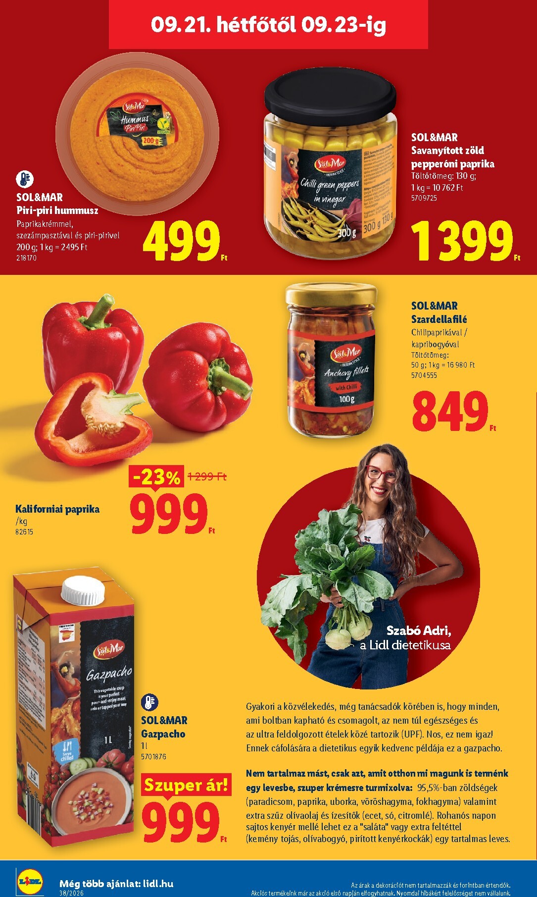 lidl - Lidl hirdetmény a következő hétre csütörtöktől 2026.09.17.-tól szerdától 2026.09.23.-ig - page: 64