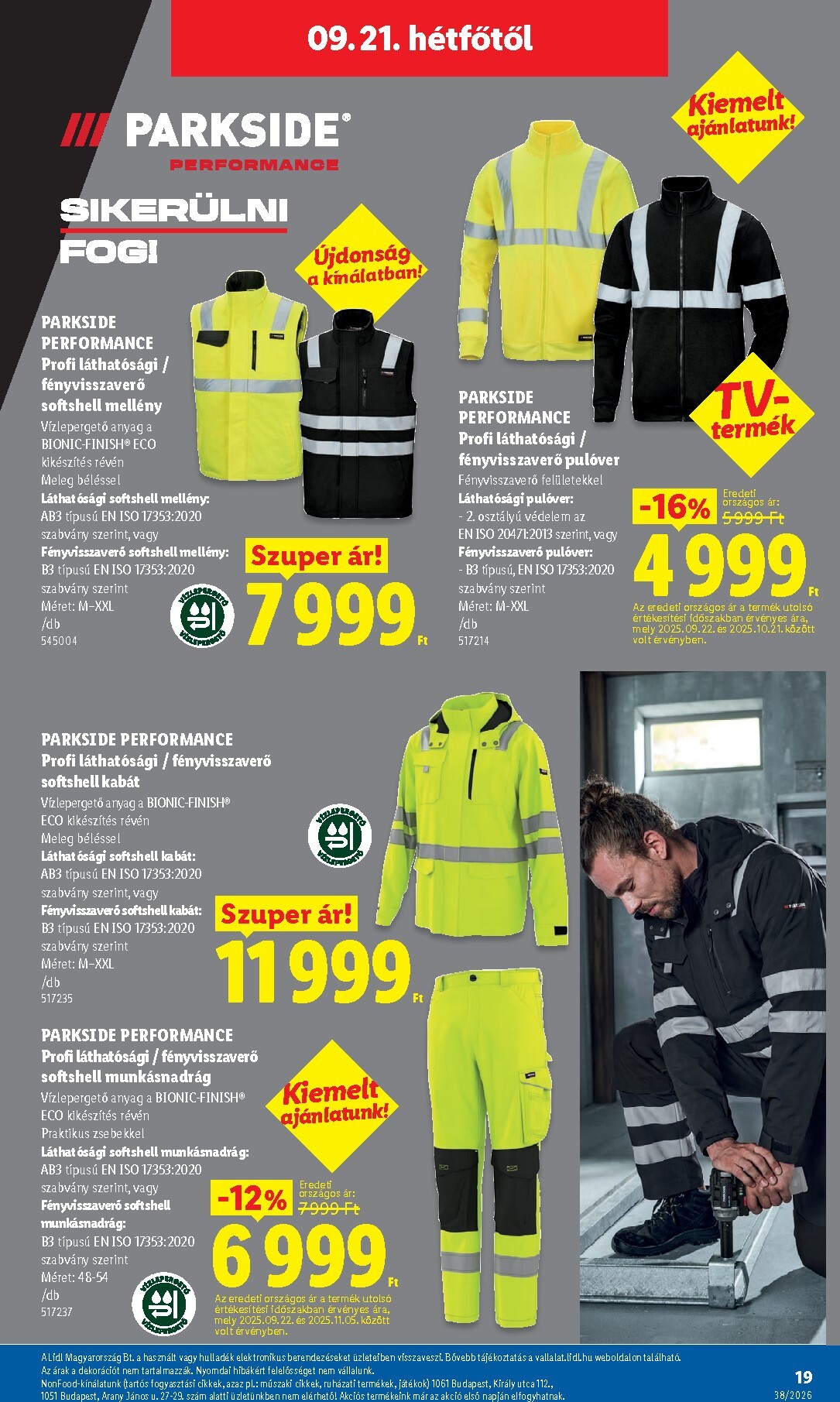 lidl - Lidl - Nonfood hirdetmény a következő hétre csütörtöktől 2026.09.17.-tól szerdától 2026.09.23.-ig - page: 19