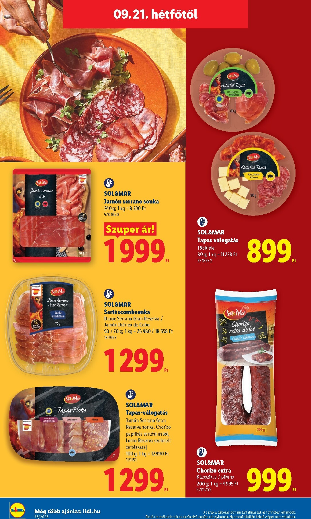lidl - A jövőbeli Lidl akciós újság csütörtöktől 2026.09.17.-tól szerdától 2026.09.23.-ig érvényes. - page: 62