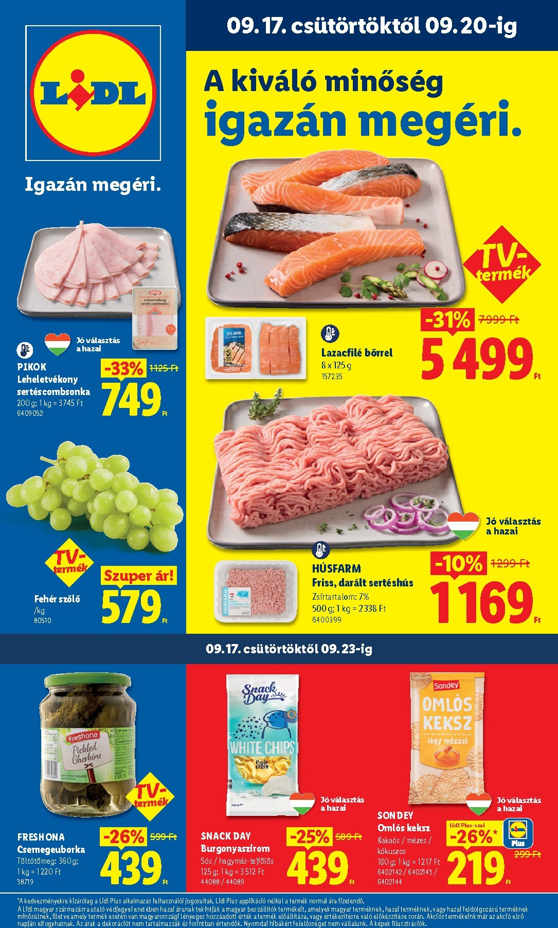 lidl - A jövőbeli Lidl akciós újság csütörtöktől 2026.09.17.-tól szerdától 2026.09.23.-ig érvényes.