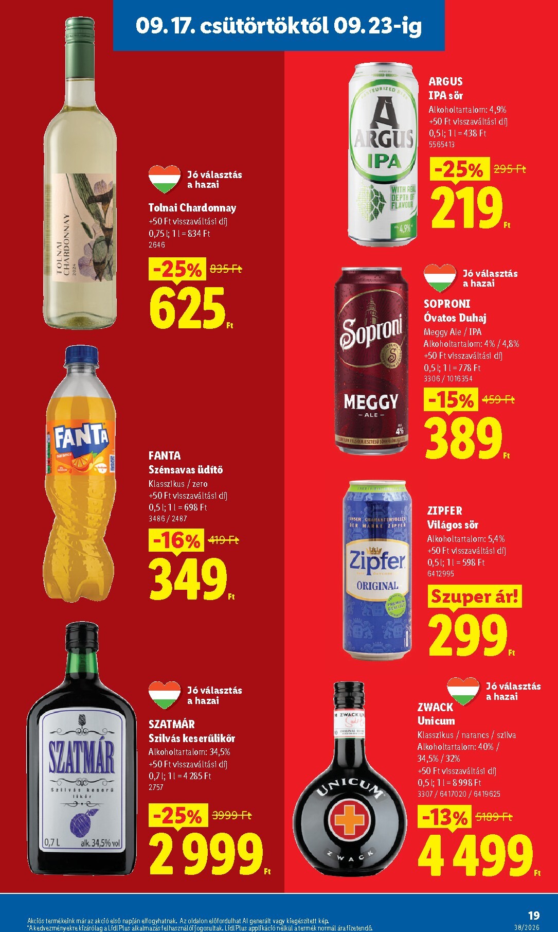lidl - A jövőbeli Lidl akciós újság csütörtöktől 2026.09.17.-tól szerdától 2026.09.23.-ig érvényes. - page: 19