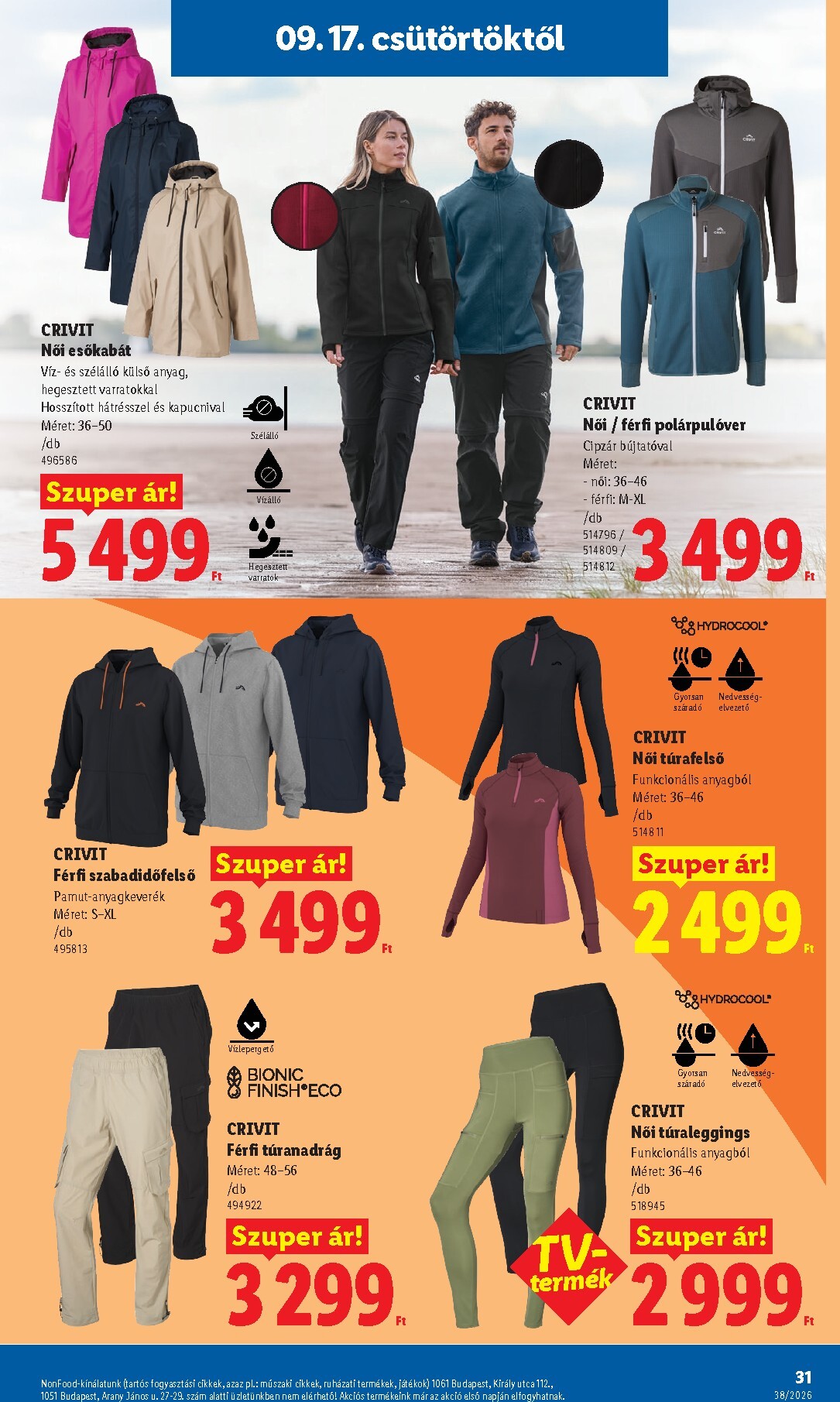 lidl - A jövőbeli Lidl akciós újság csütörtöktől 2026.09.17.-tól szerdától 2026.09.23.-ig érvényes. - page: 31