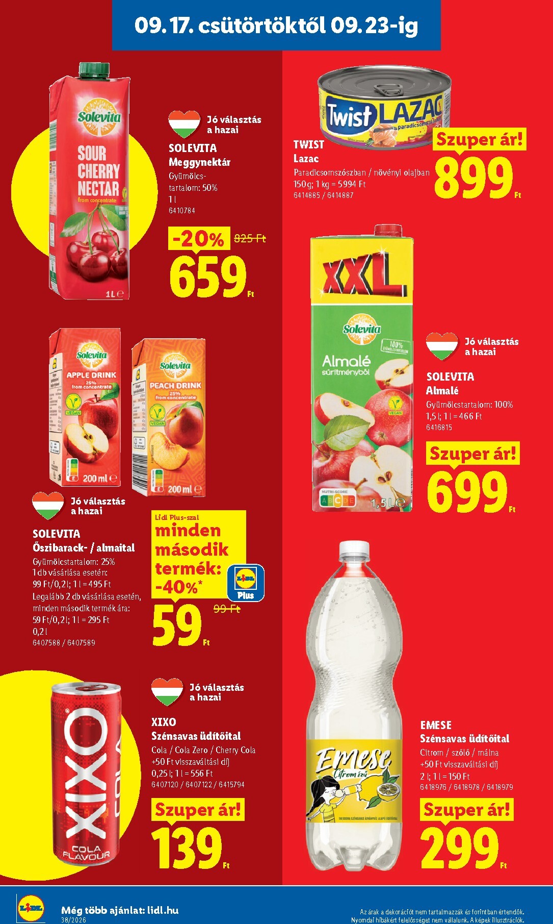 lidl - A jövőbeli Lidl akciós újság csütörtöktől 2026.09.17.-tól szerdától 2026.09.23.-ig érvényes. - page: 18