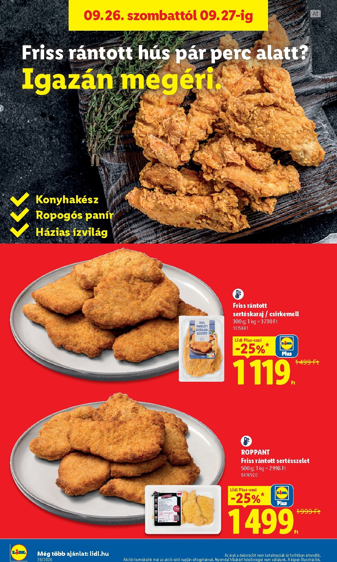 lidl - Lidl hirdetmény a következő hétre csütörtöktől 2026.09.24.-tól szerdától 2026.09.30.-ig - page: 34