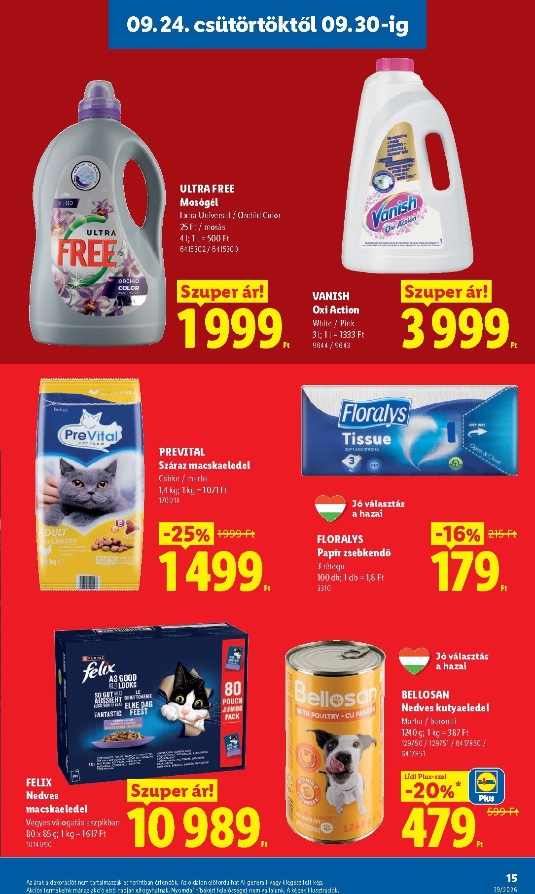 lidl - Aktuális Lidl szórólap érvényes csütörtöktől 2026.09.24.-től szerdától 2026.09.30.-ig - page: 15