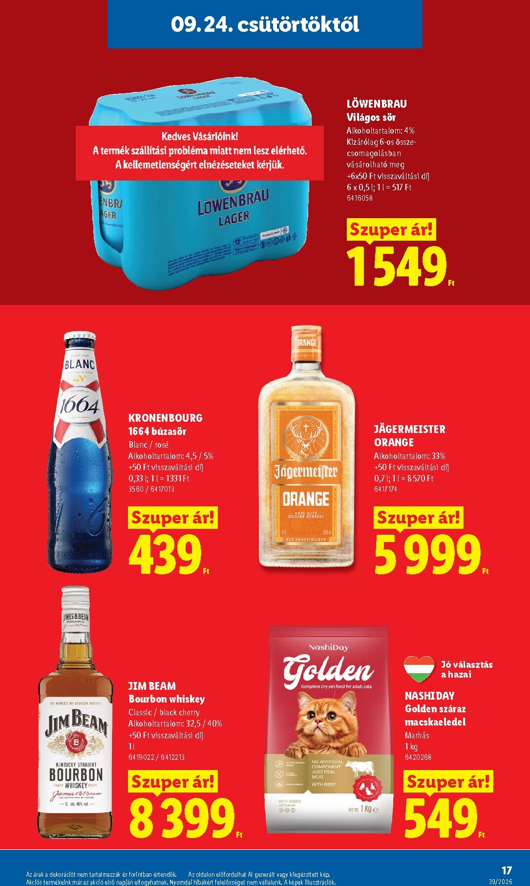 lidl - Aktuális Lidl szórólap érvényes csütörtöktől 2026.09.24.-től szerdától 2026.09.30.-ig - page: 17