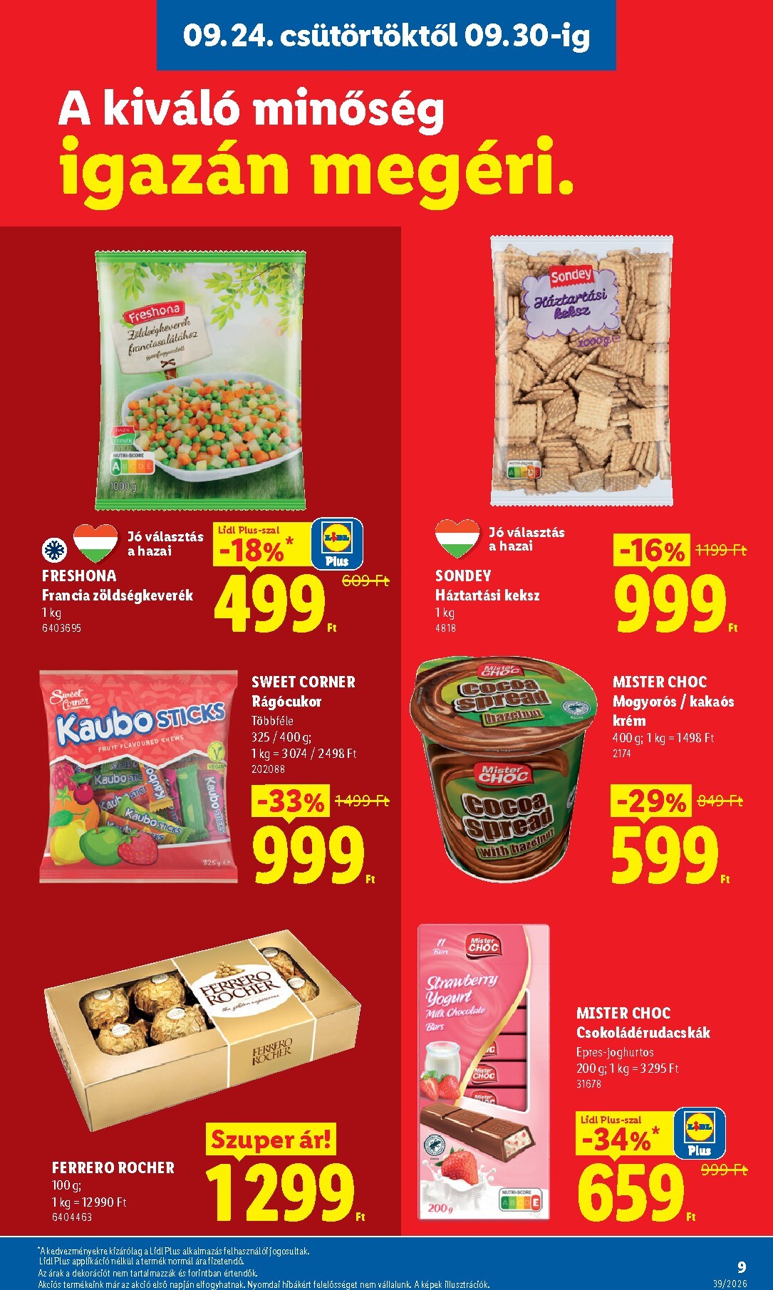 lidl - Aktuális Lidl szórólap érvényes csütörtöktől 2026.09.24.-től szerdától 2026.09.30.-ig - page: 9