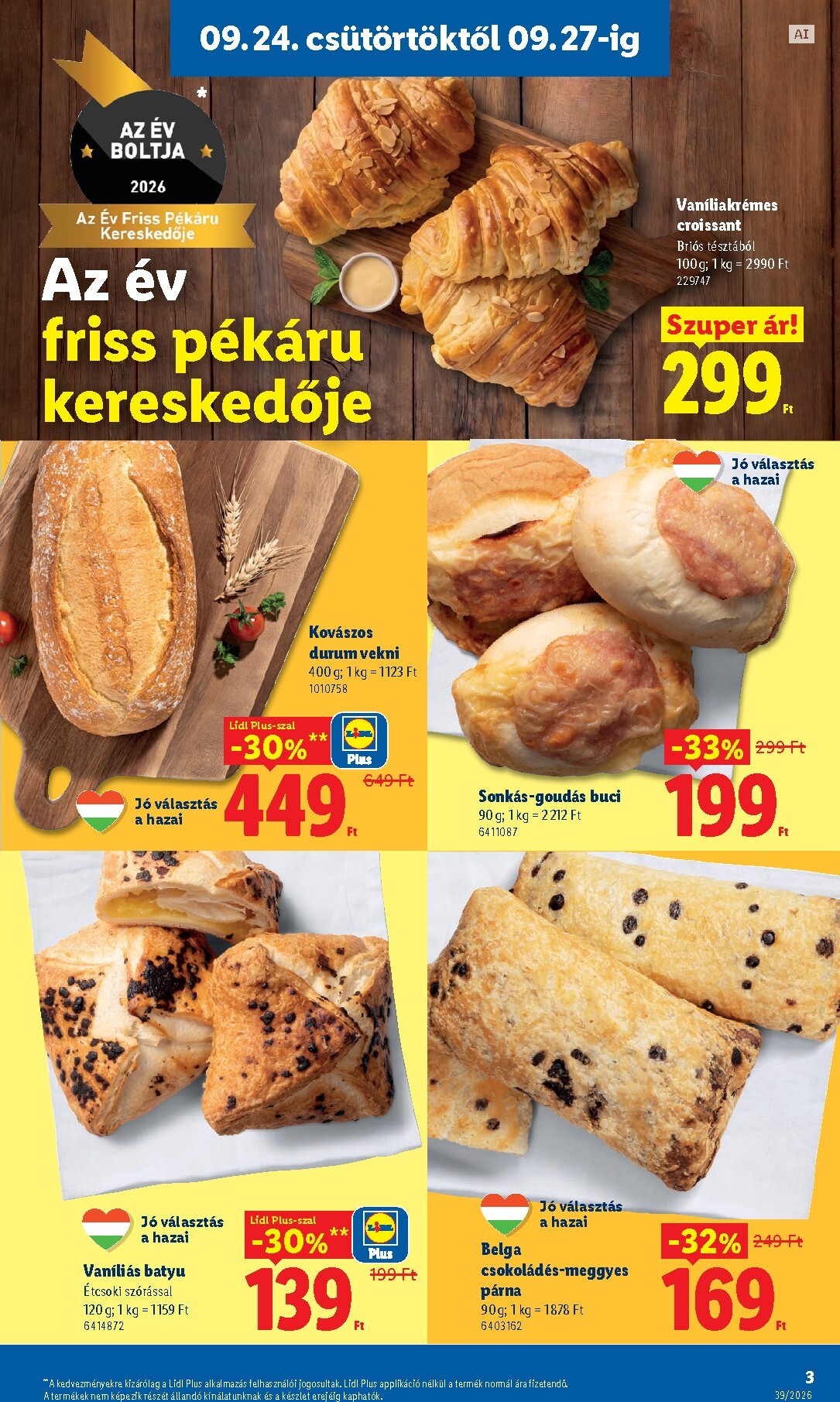 lidl - Aktuális Lidl szórólap érvényes csütörtöktől 2026.09.24.-től szerdától 2026.09.30.-ig - page: 3