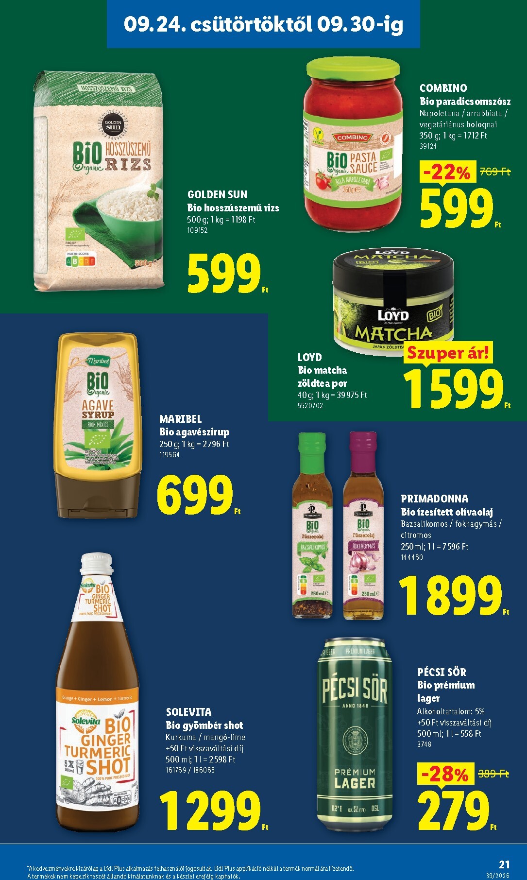 lidl - Aktuális Lidl szórólap érvényes csütörtöktől 2026.09.24.-től szerdától 2026.09.30.-ig - page: 21