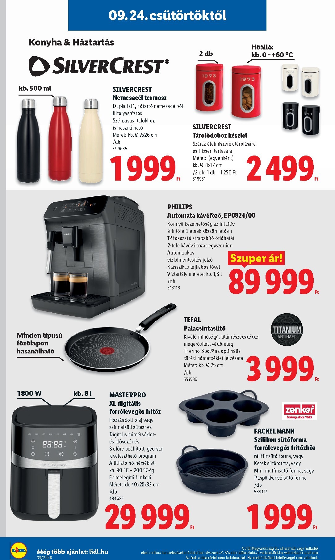lidl - Aktuális Lidl szórólap érvényes csütörtöktől 2026.09.24.-től szerdától 2026.09.30.-ig - page: 26
