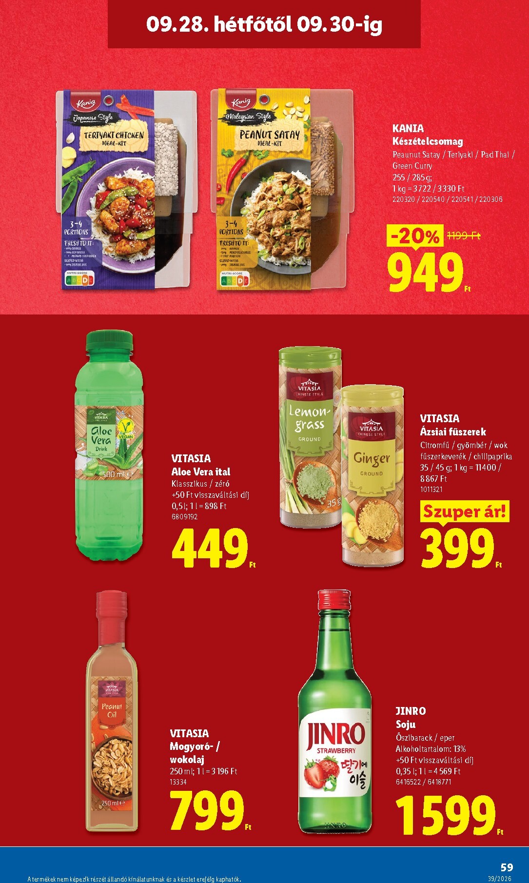lidl - Aktuális Lidl szórólap érvényes csütörtöktől 2026.09.24.-től szerdától 2026.09.30.-ig - page: 59