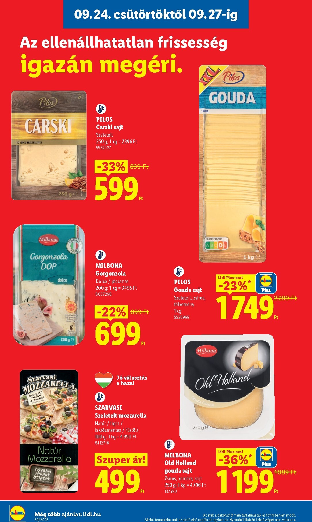 lidl - Aktuális Lidl szórólap érvényes csütörtöktől 2026.09.24.-től szerdától 2026.09.30.-ig - page: 6